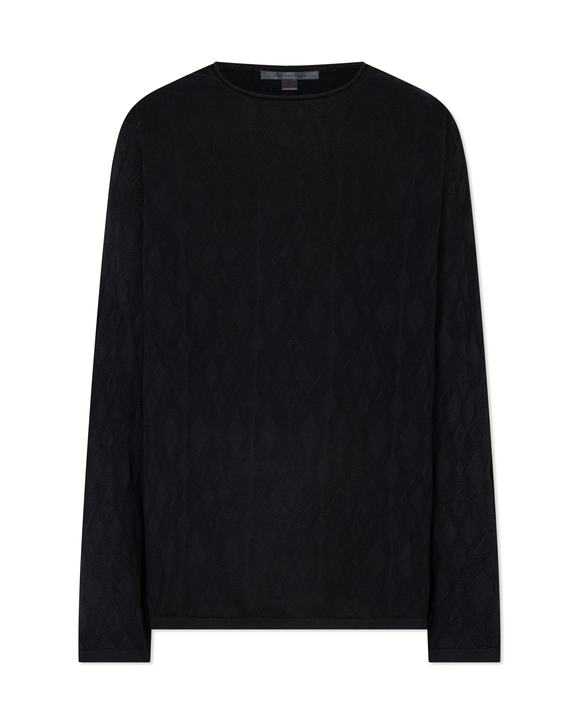 Brycen Broken Argyle Crew Sweater
