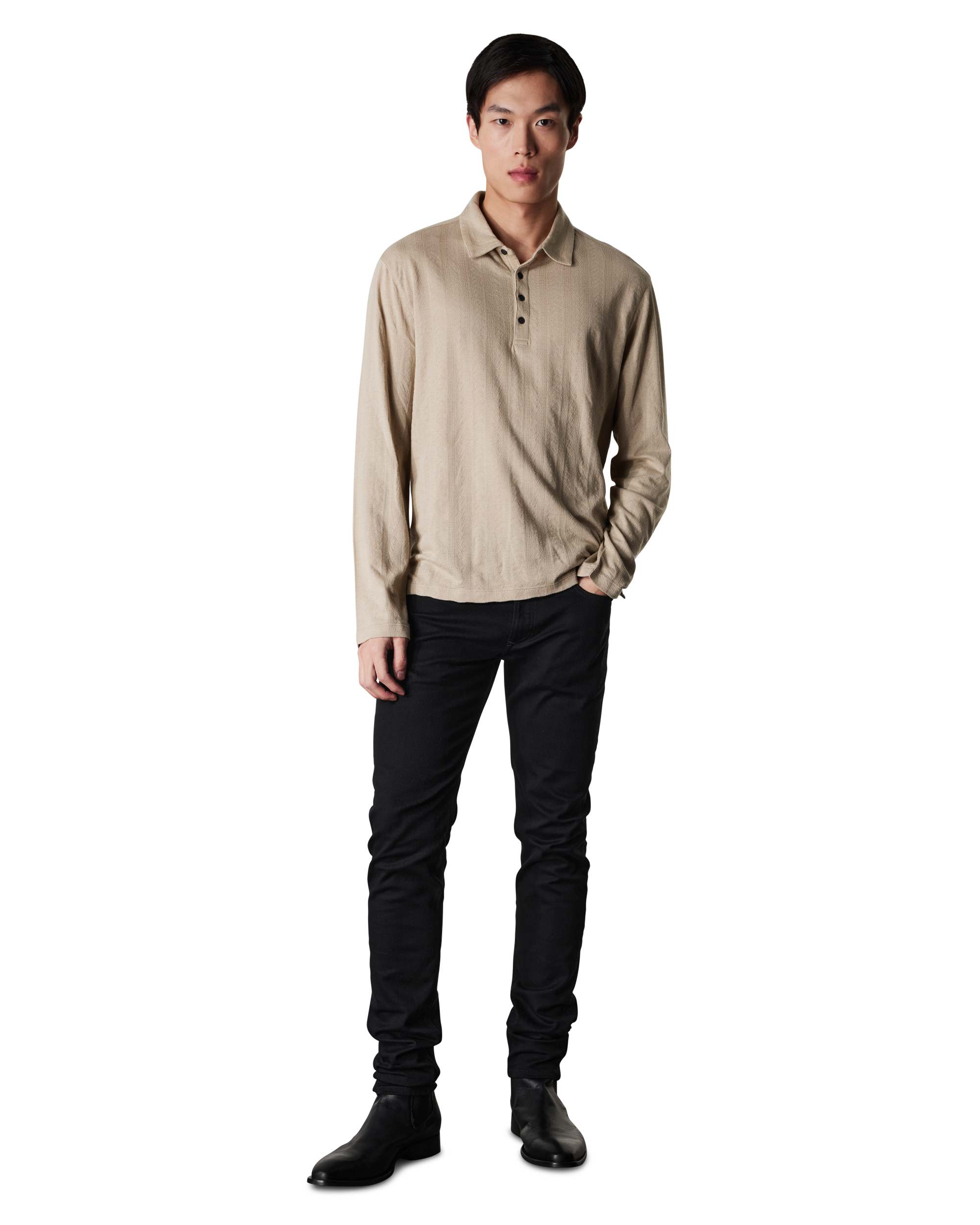 Jalen Marl Jacquard Polo