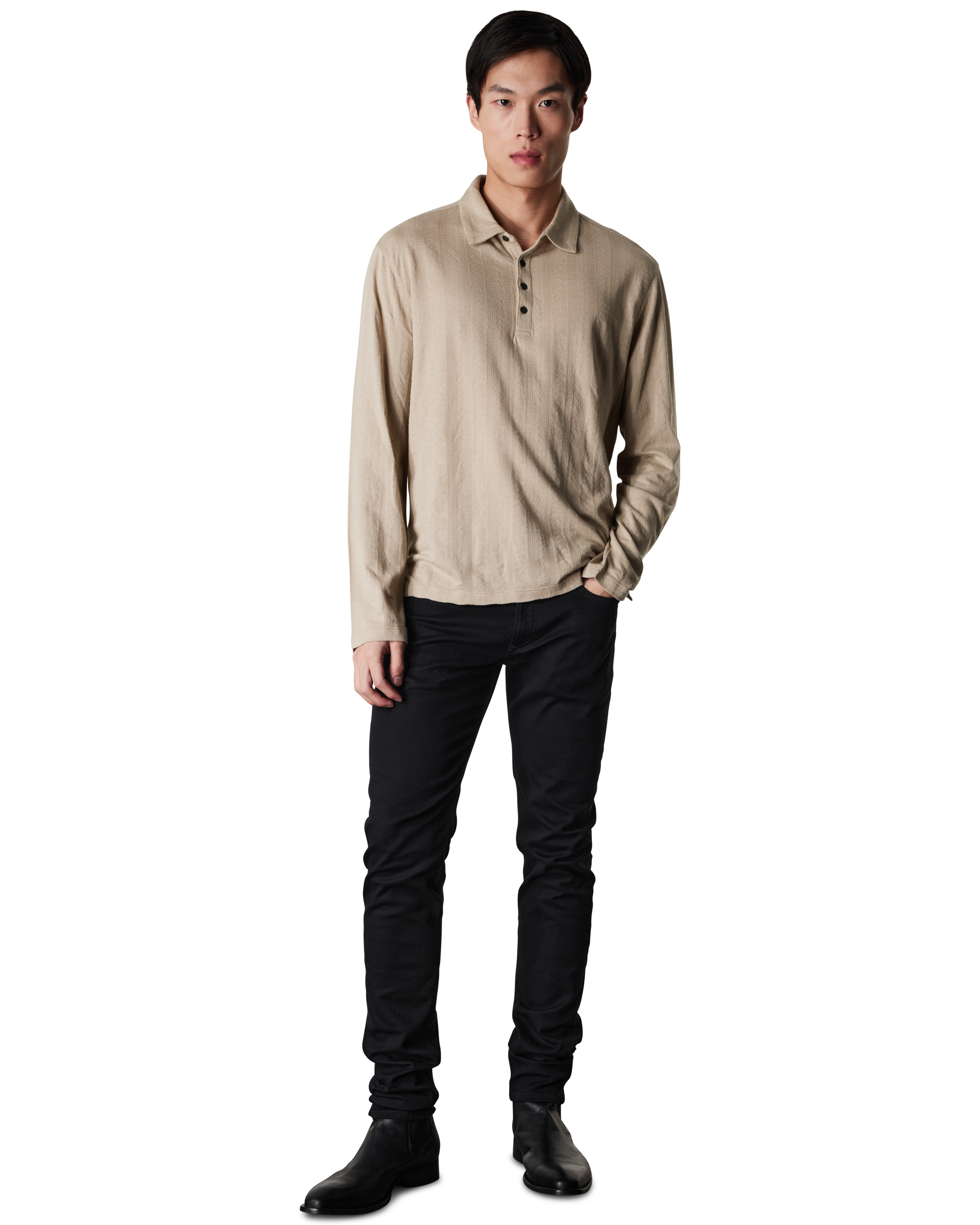 Jalen Marl Jacquard Polo