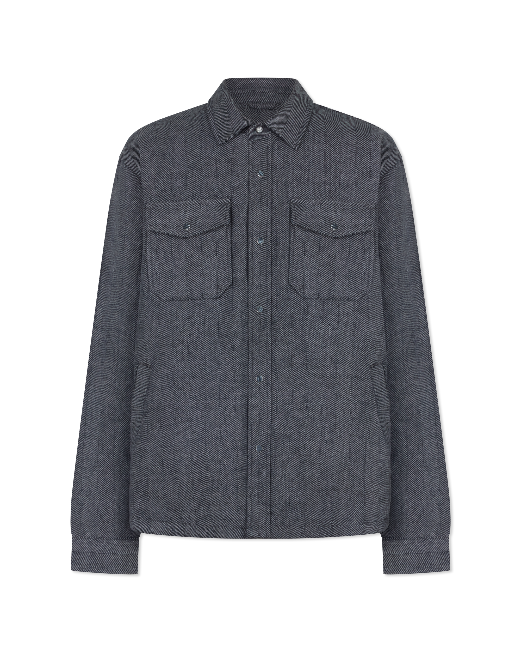 Jameson Quilted Herringbone Shirt Jacket
