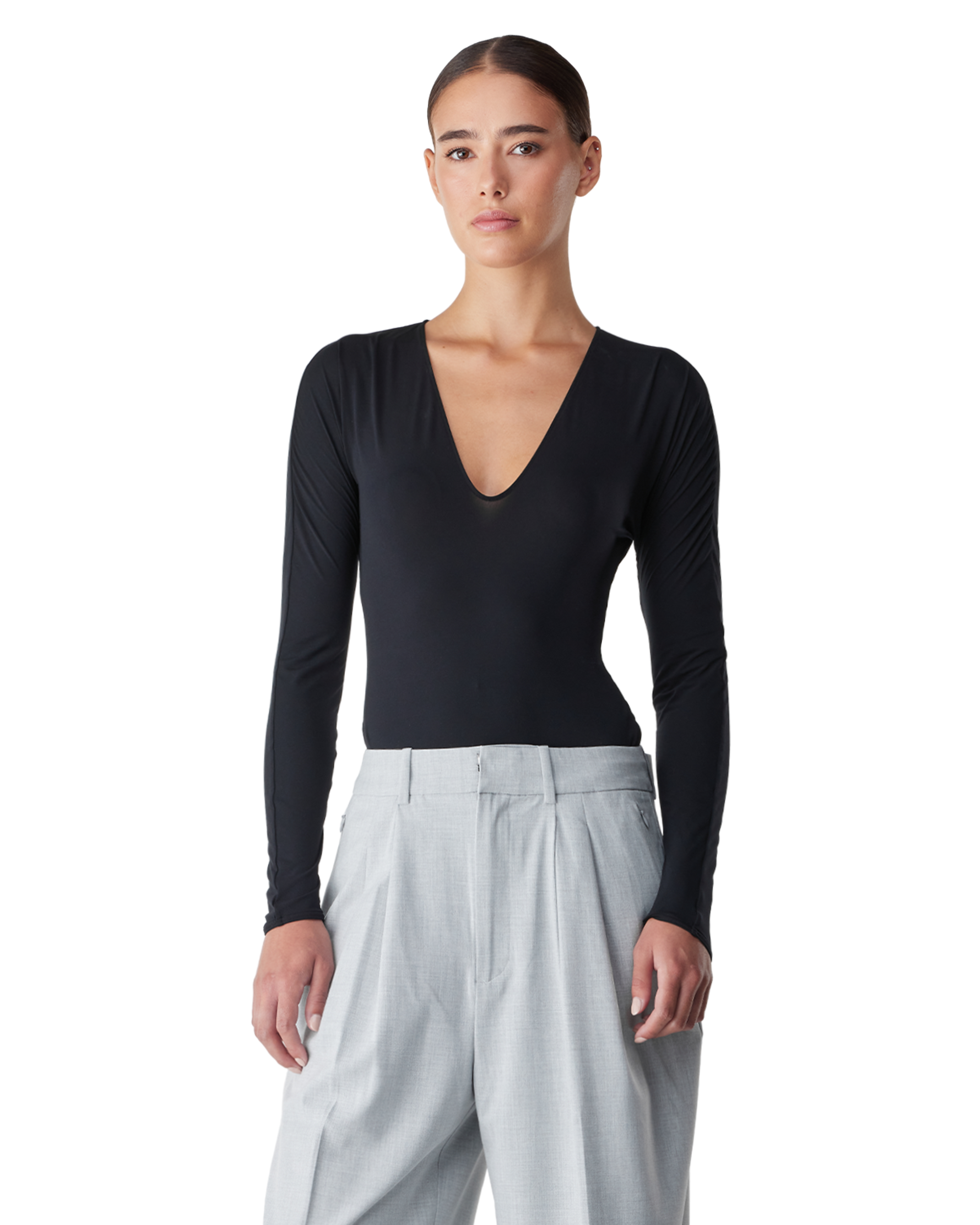The V Neck Bodysuit