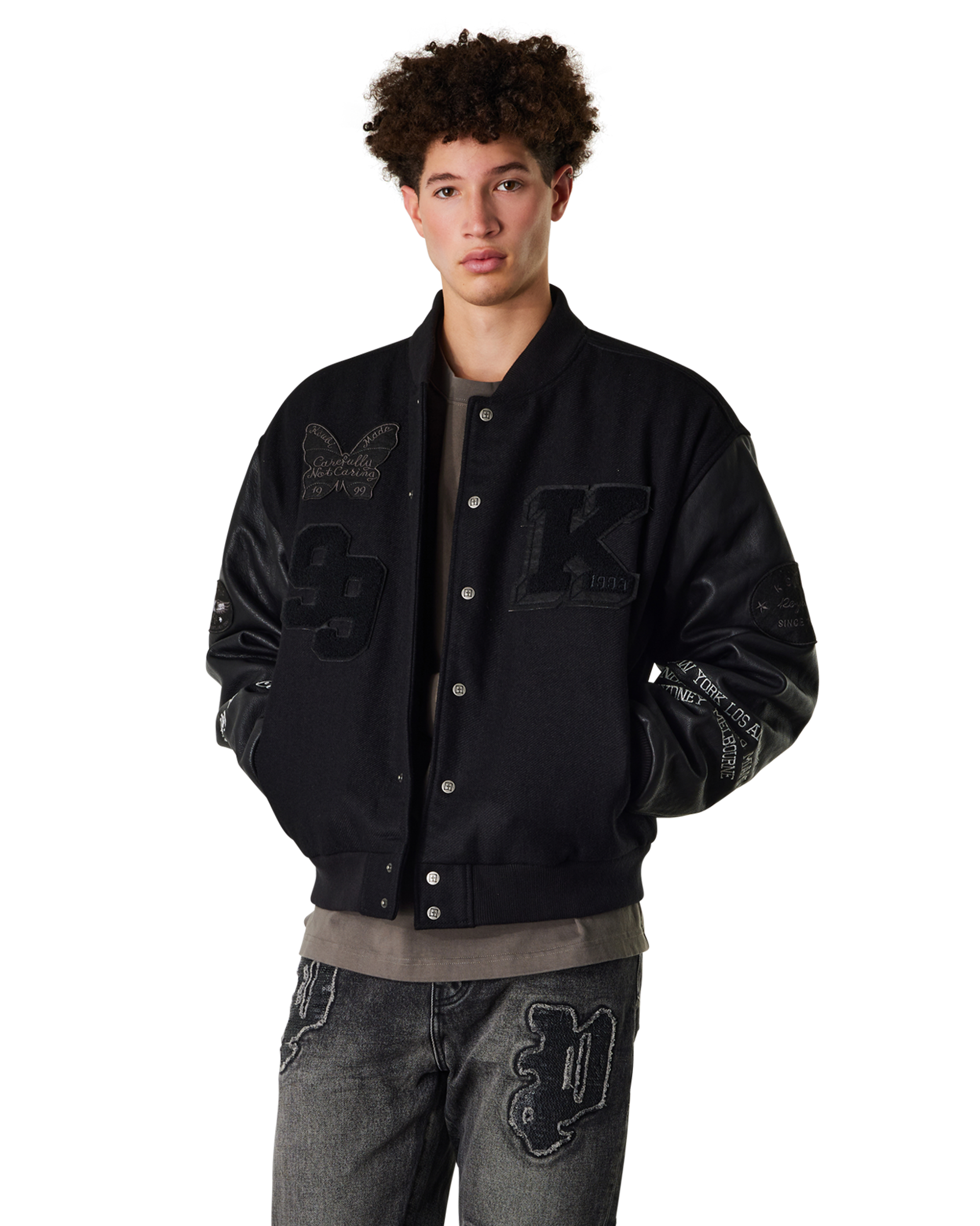 Ksubi Jeans Patched Varsity Jacket