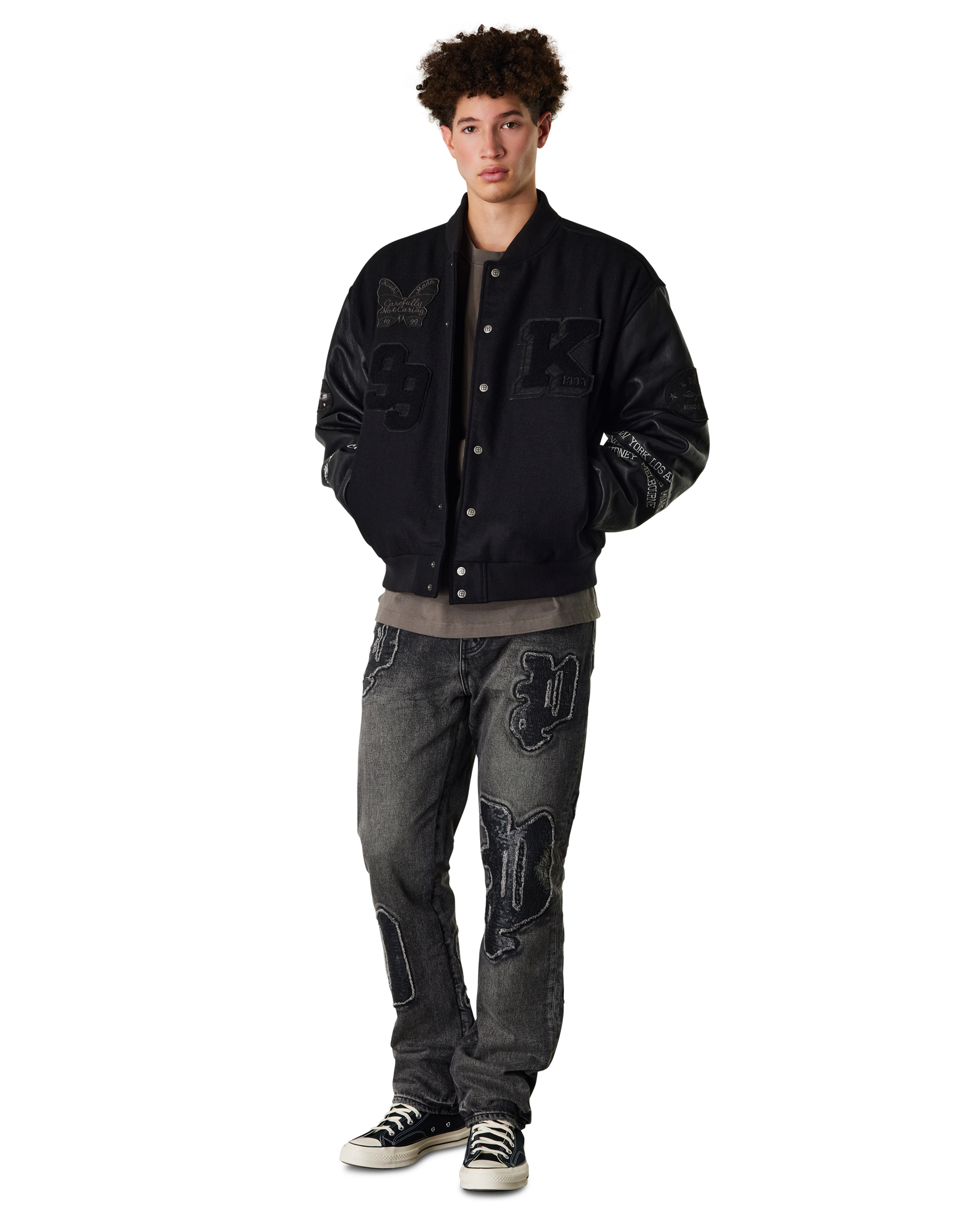 Ksubi Jeans Patched Varsity Jacket