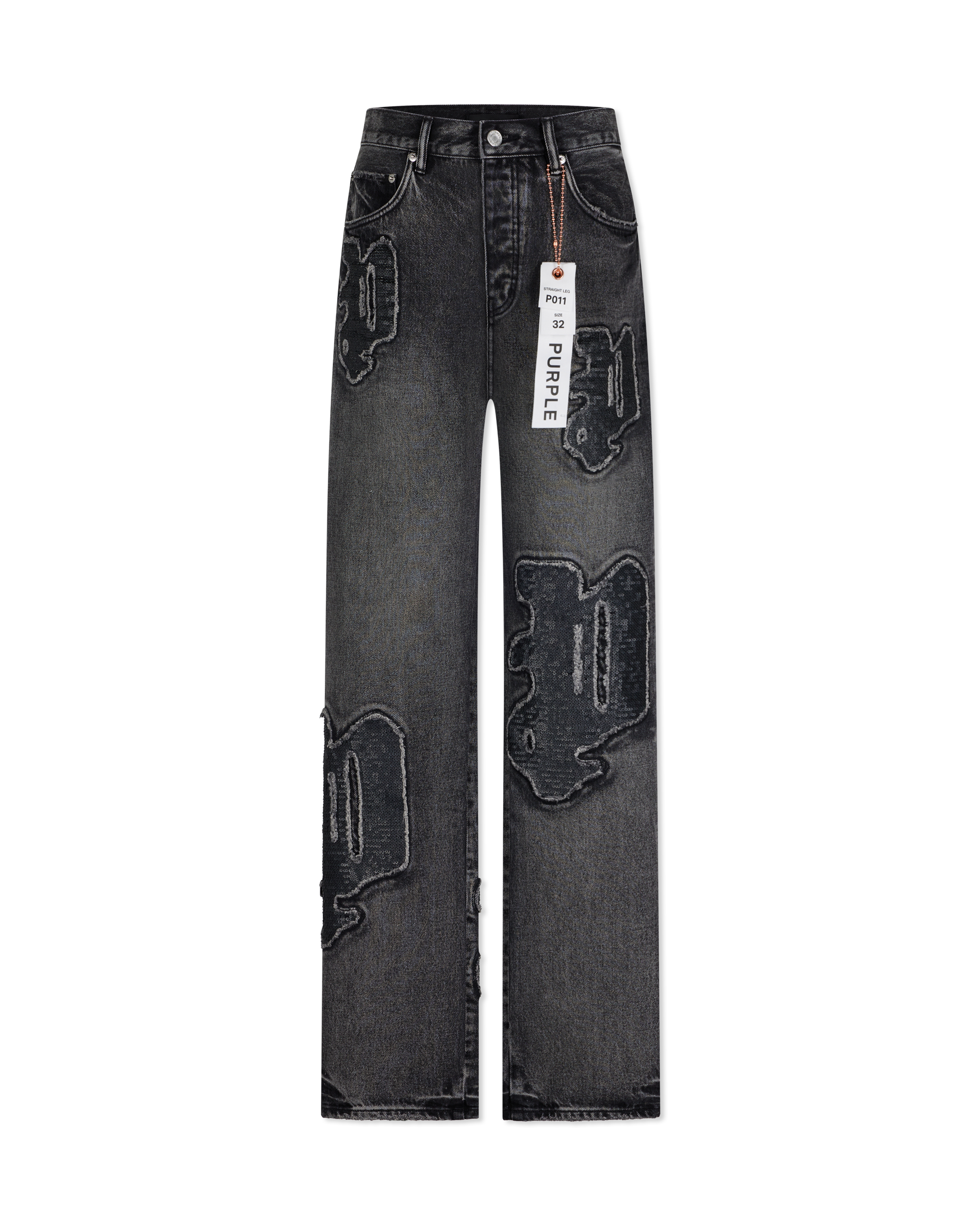 Monceau Sequin Logo Jean