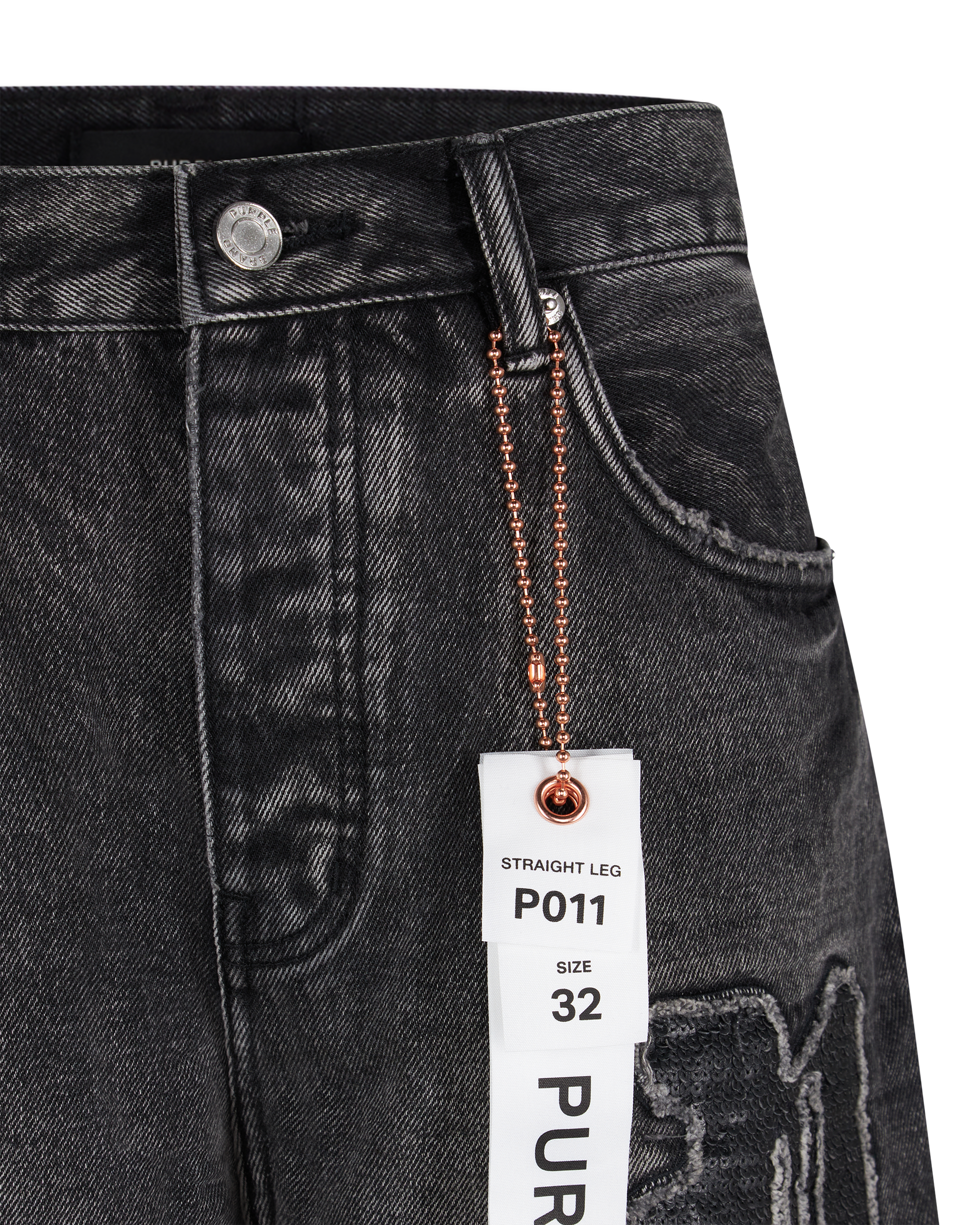 Monceau Sequin Logo Jean