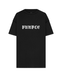 Textured Gothic Logo Inside Out Tee