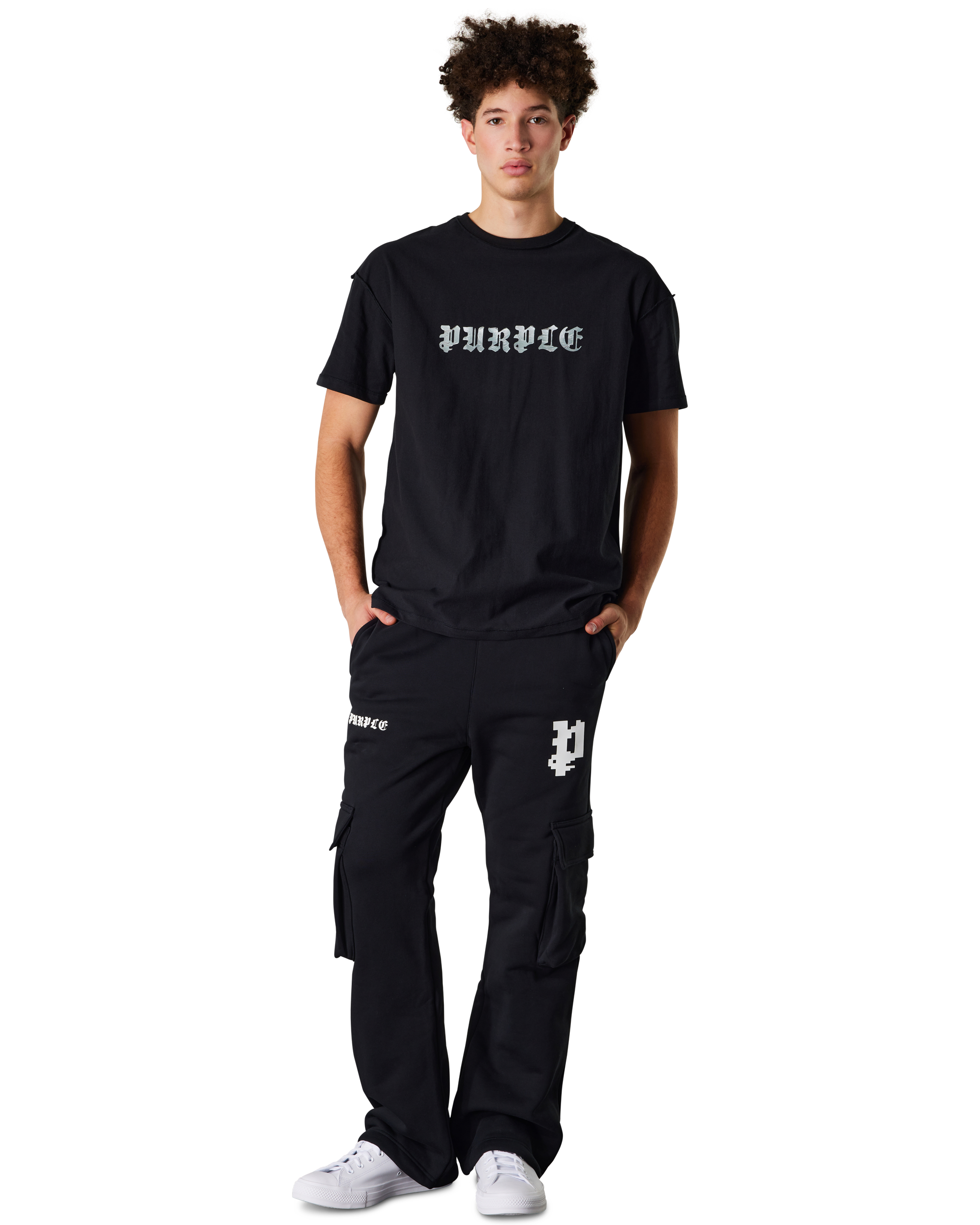 Textured Gothic Logo Inside Out Tee