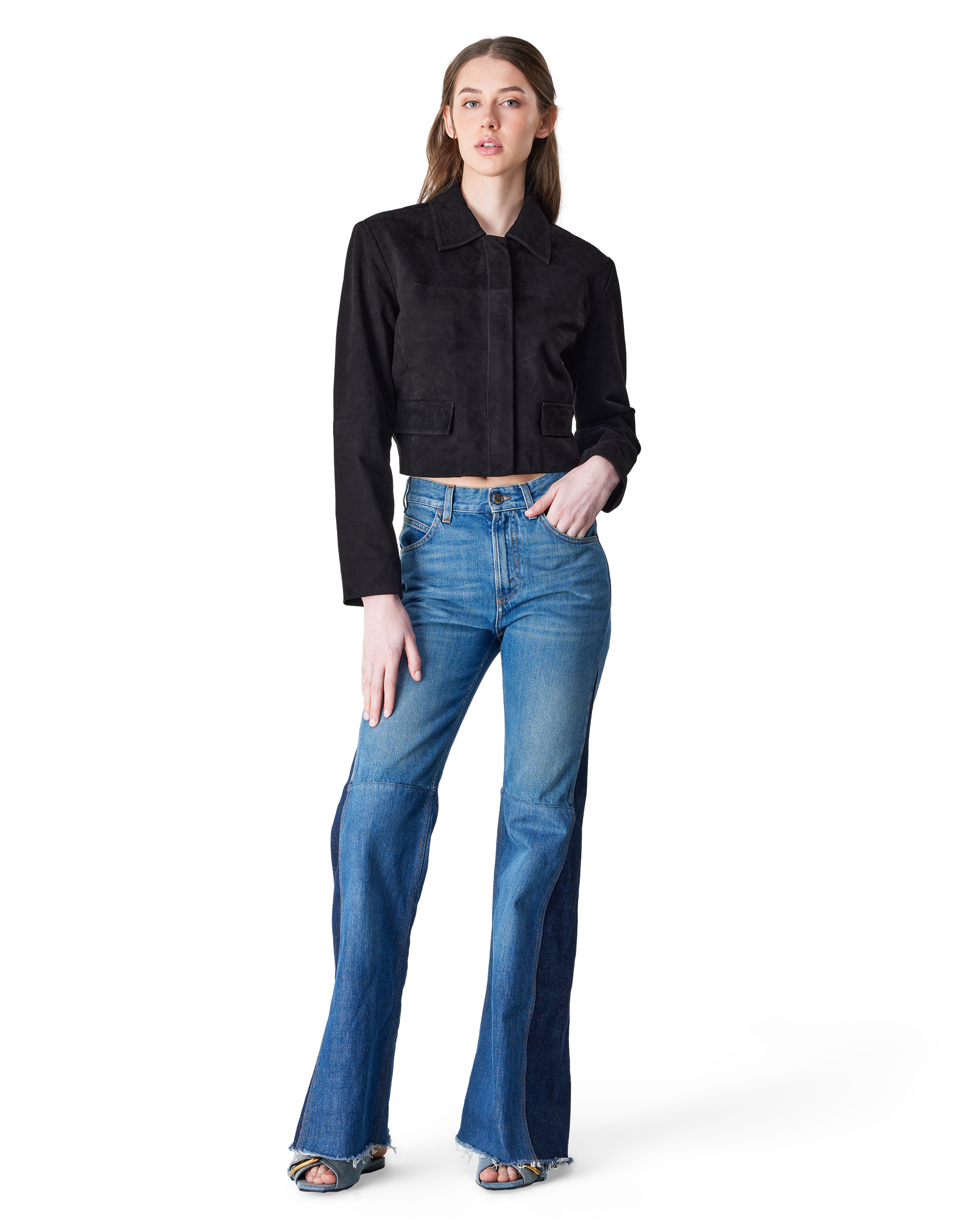 Sullivan Suede Cropped Jacket
