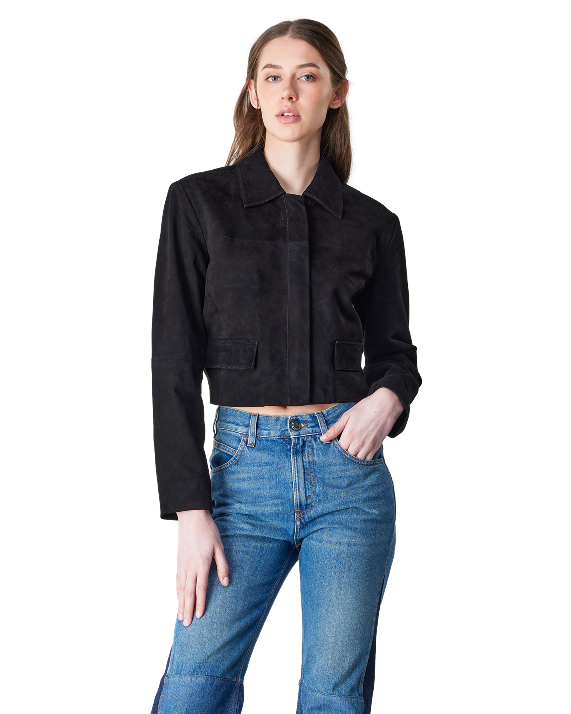 Sullivan Suede Cropped Jacket