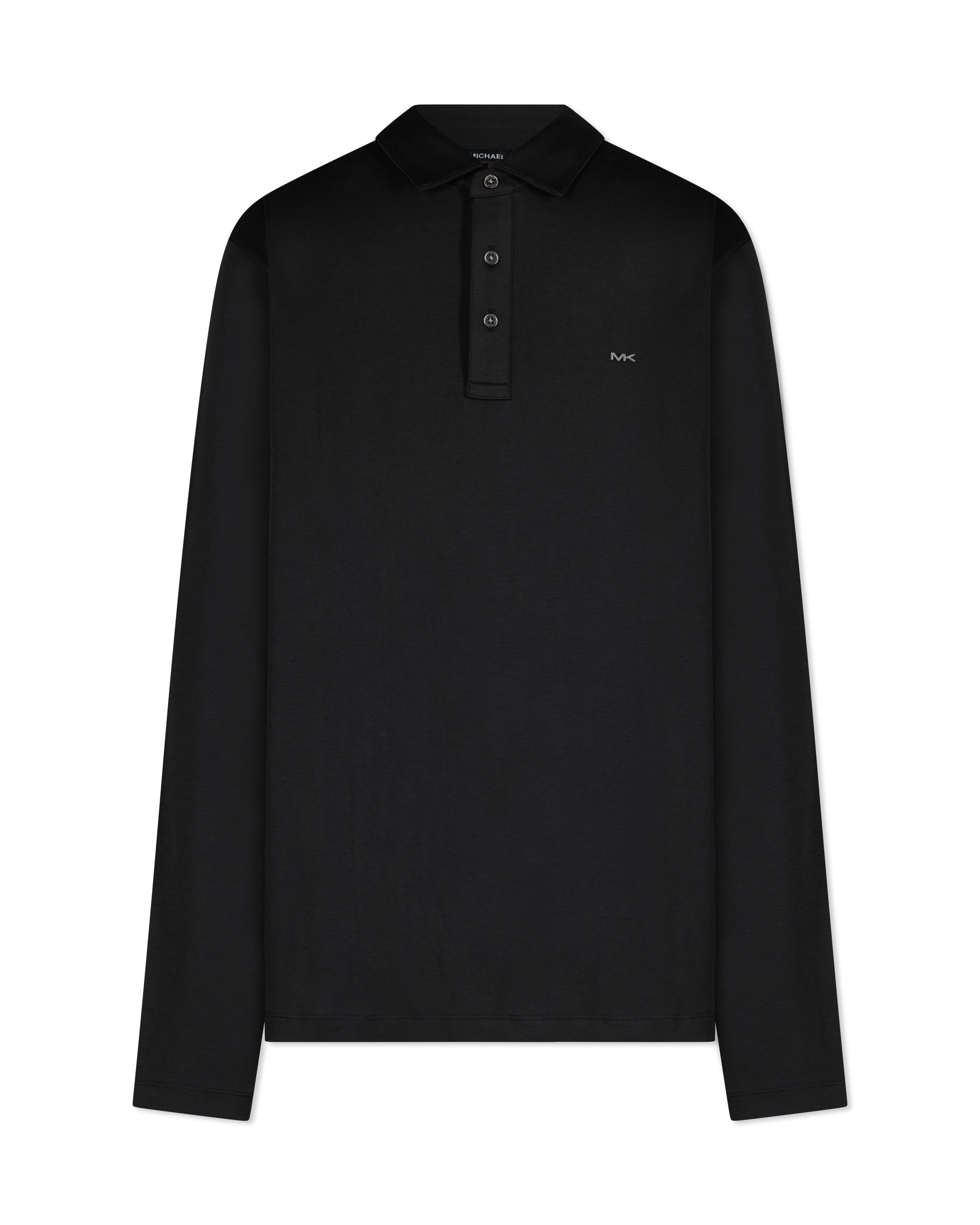 Long-Sleeve Sleek MK Polo Shirt