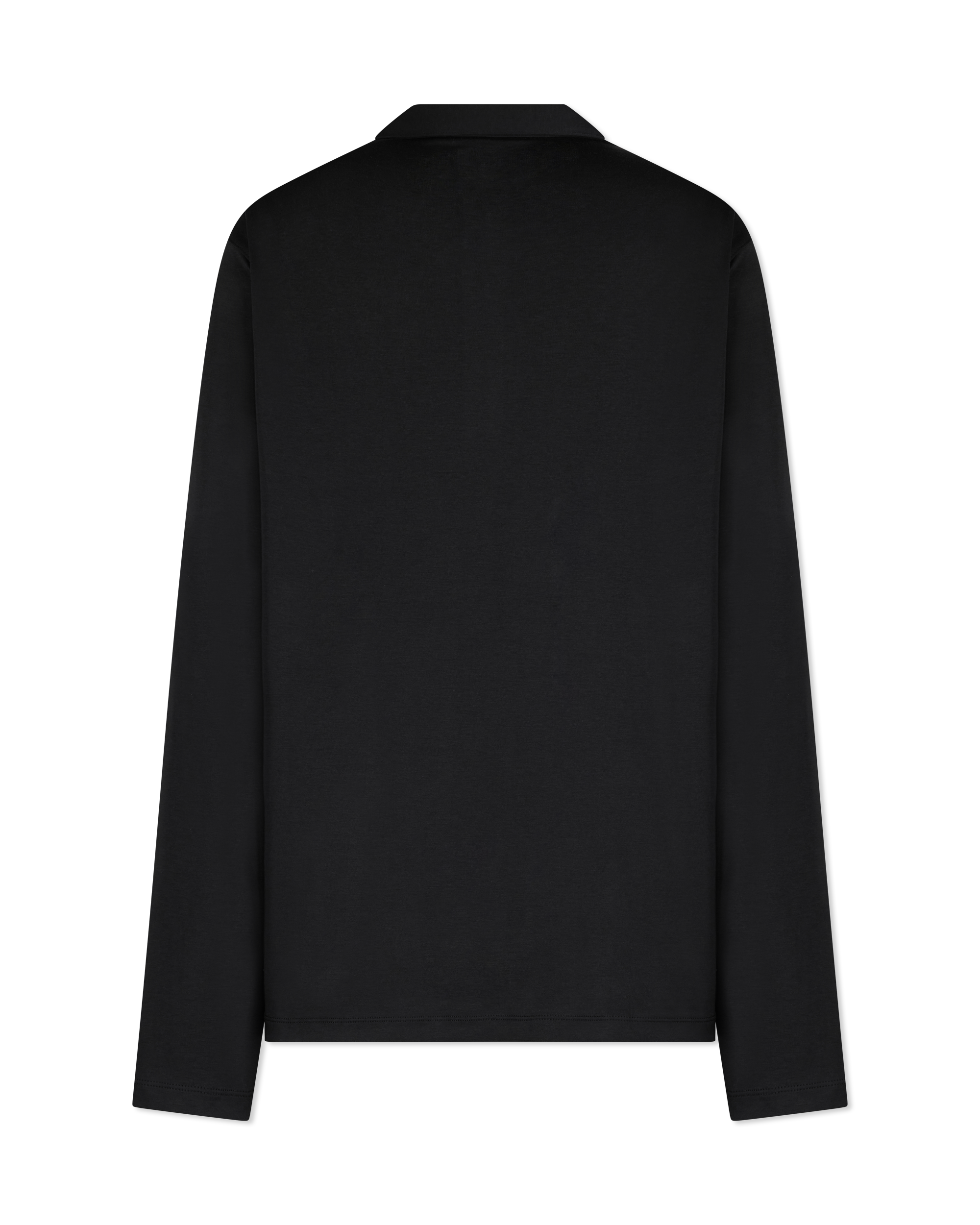 Long-Sleeve Sleek MK Polo Shirt