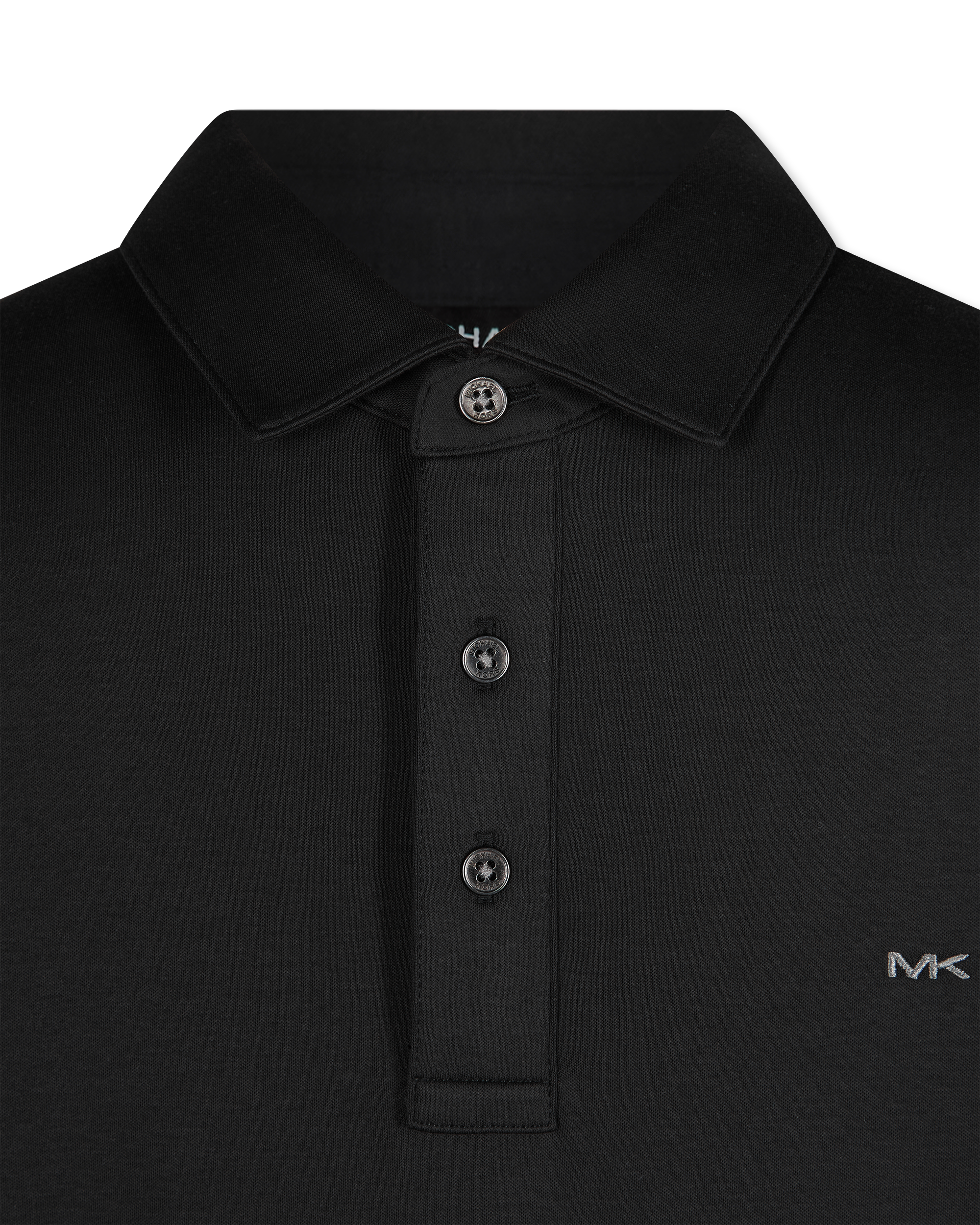 Long-Sleeve Sleek MK Polo Shirt