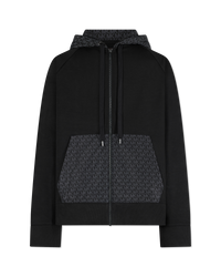 Block Print Full Zip Hoodie