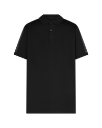 Block Print Cotton Polo Shirt