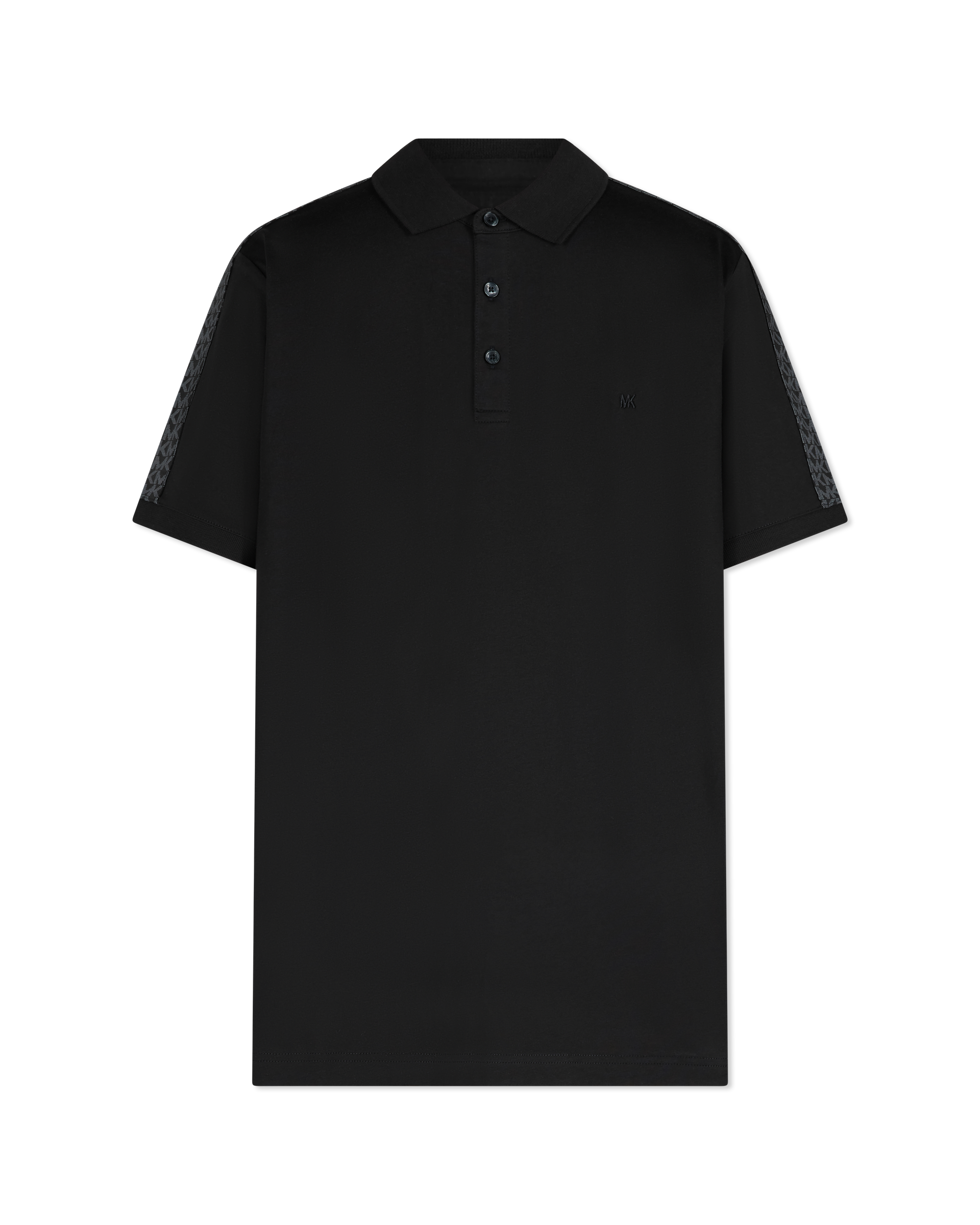 Block Print Cotton Polo Shirt