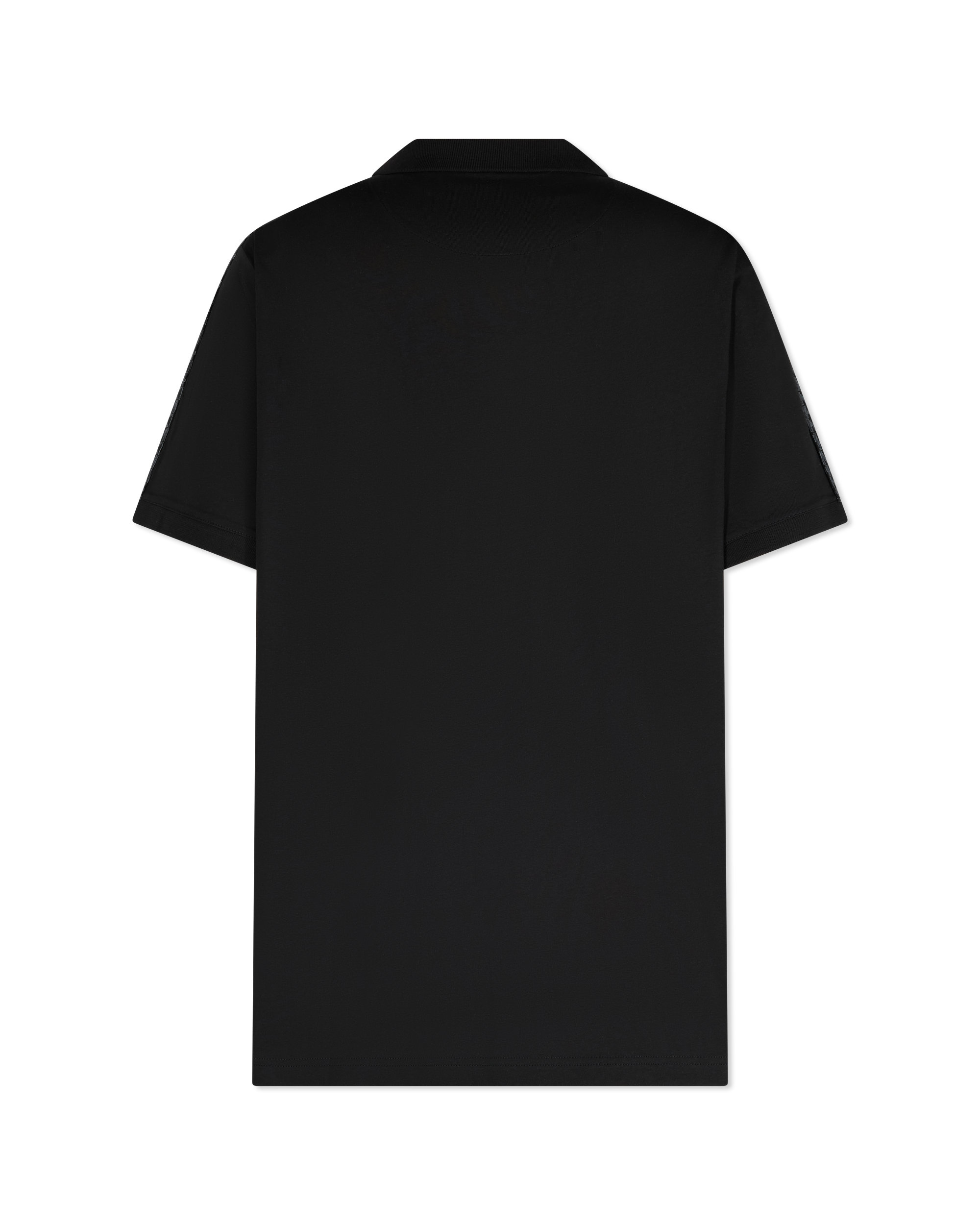 Block Print Cotton Polo Shirt