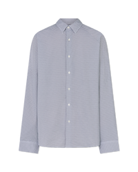 Long Sleeve Micro-Print Shirt