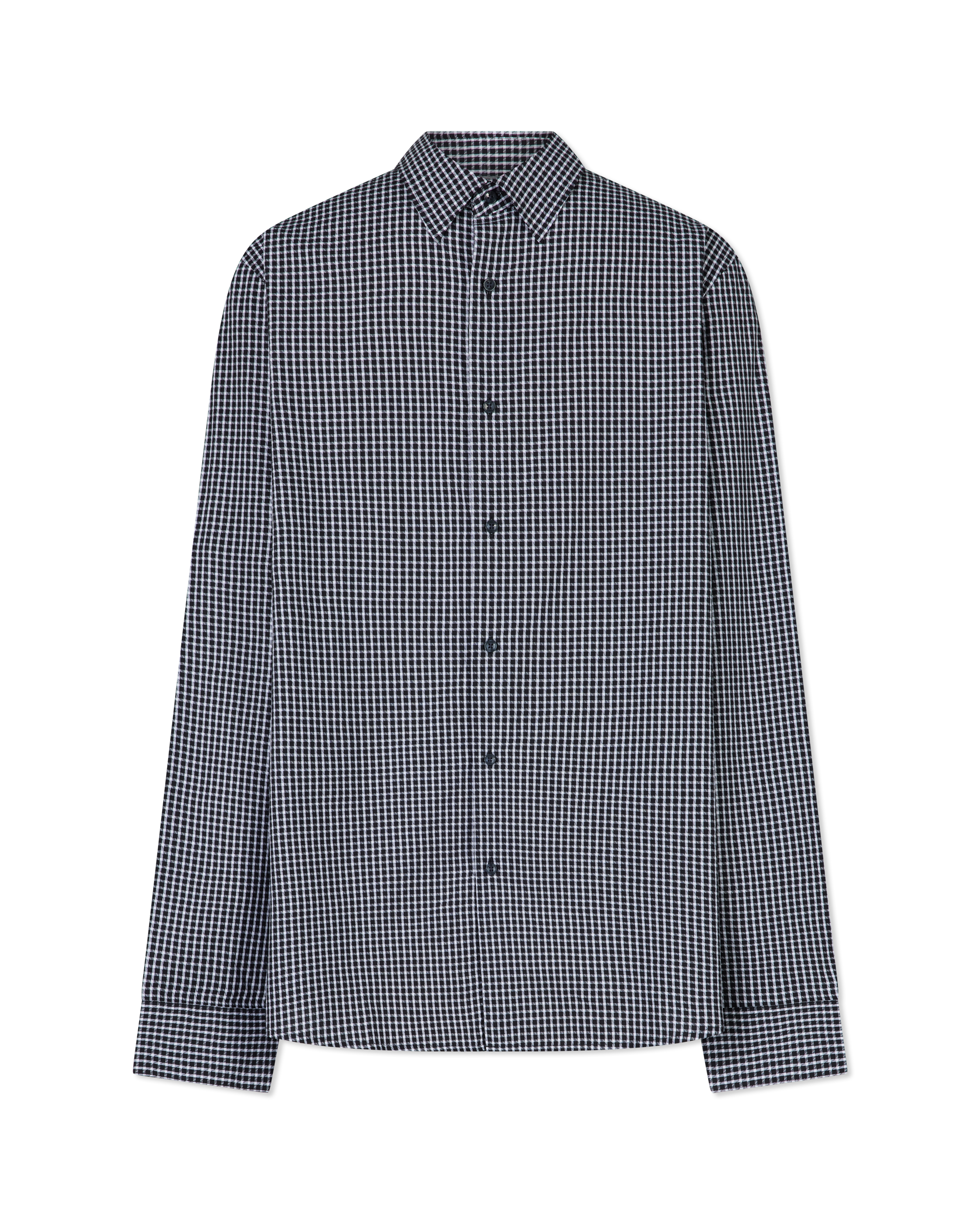Dobby Gingham Long Sleeve Shirt