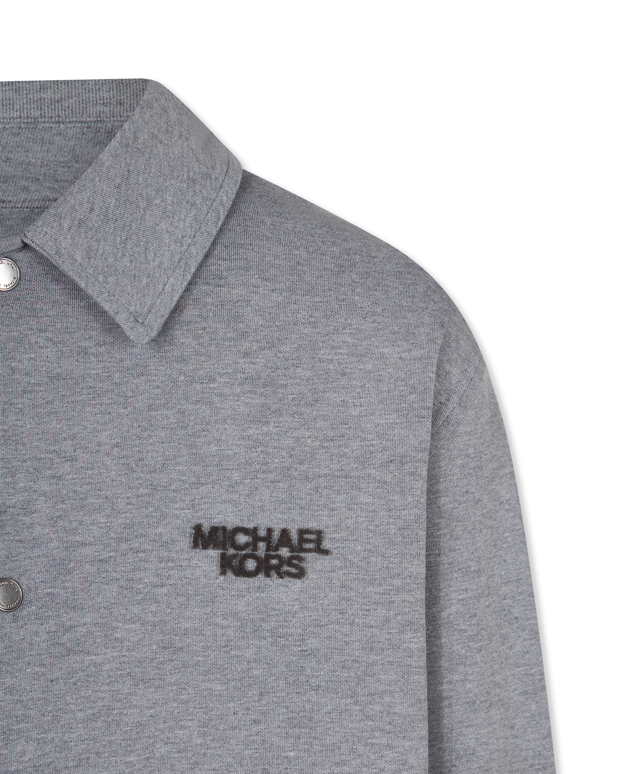 Logo Embossed Shirt Jacket