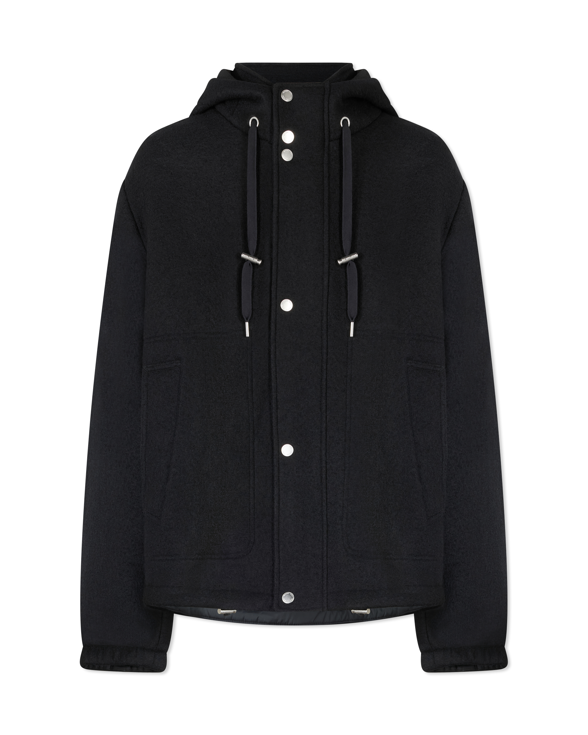 Wool-Blend Hooded Jacket