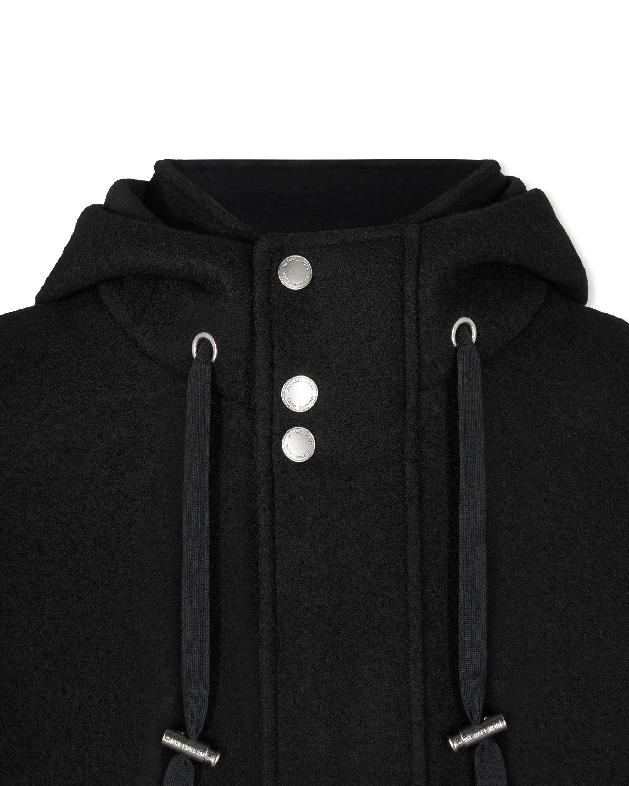 Wool-Blend Hooded Jacket