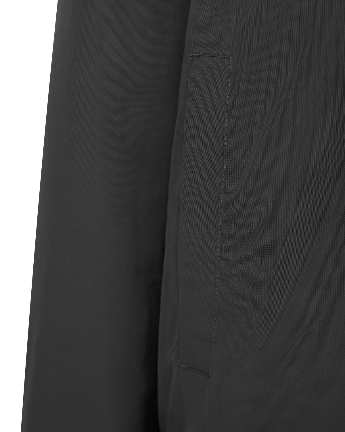 Black/Black Polyester Roland Reversible Bunny Hoodie by Moose Knuckles | DIHSAN