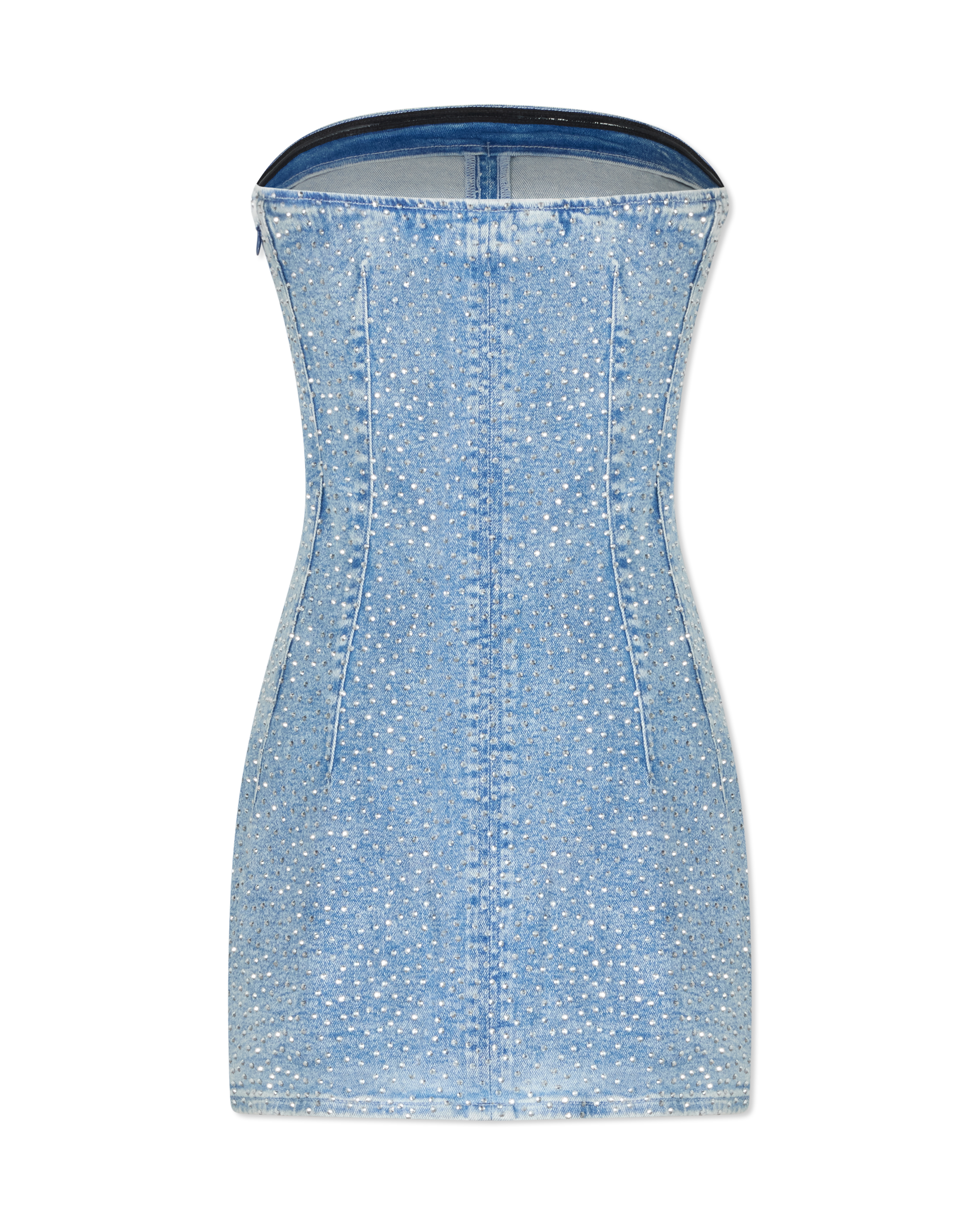 Crystal Strapless Mini Dress