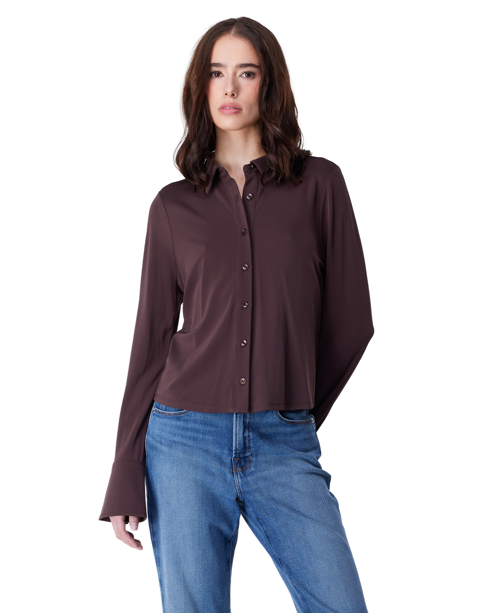 Matte Jersey Long Sleeve Top
