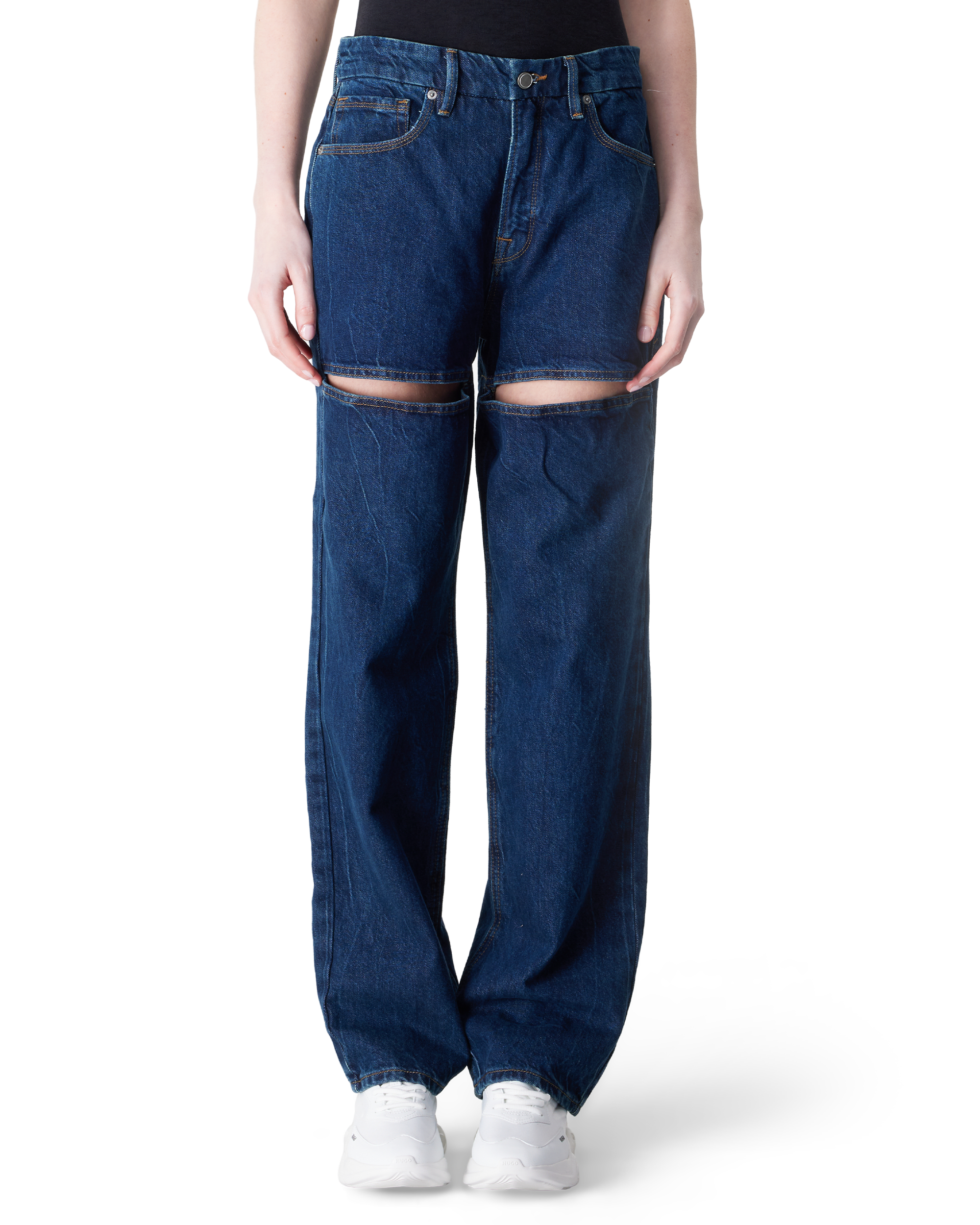 Good 90's Relaxed Slashed Jeans