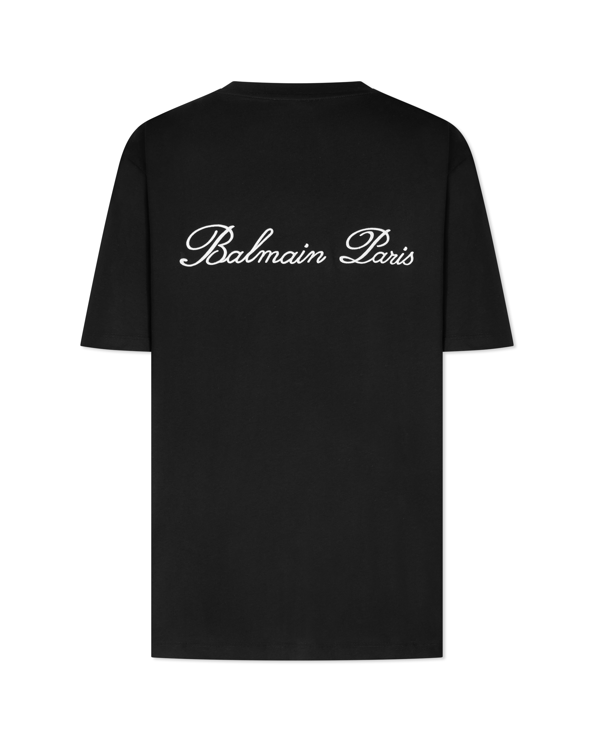 Embroidered Balmain Signature T-Shirt
