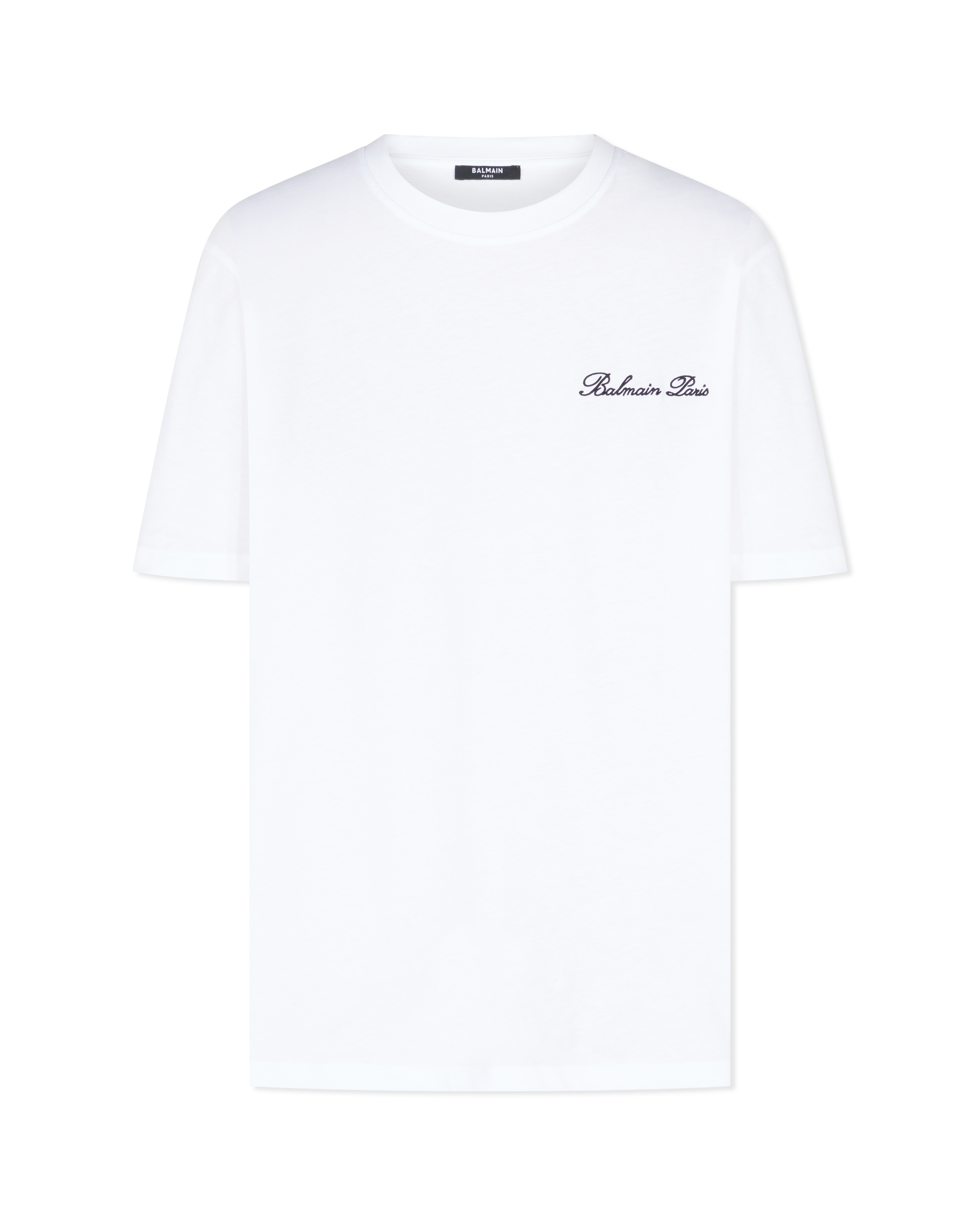 Embroidered Balmain Signature T-Shirt