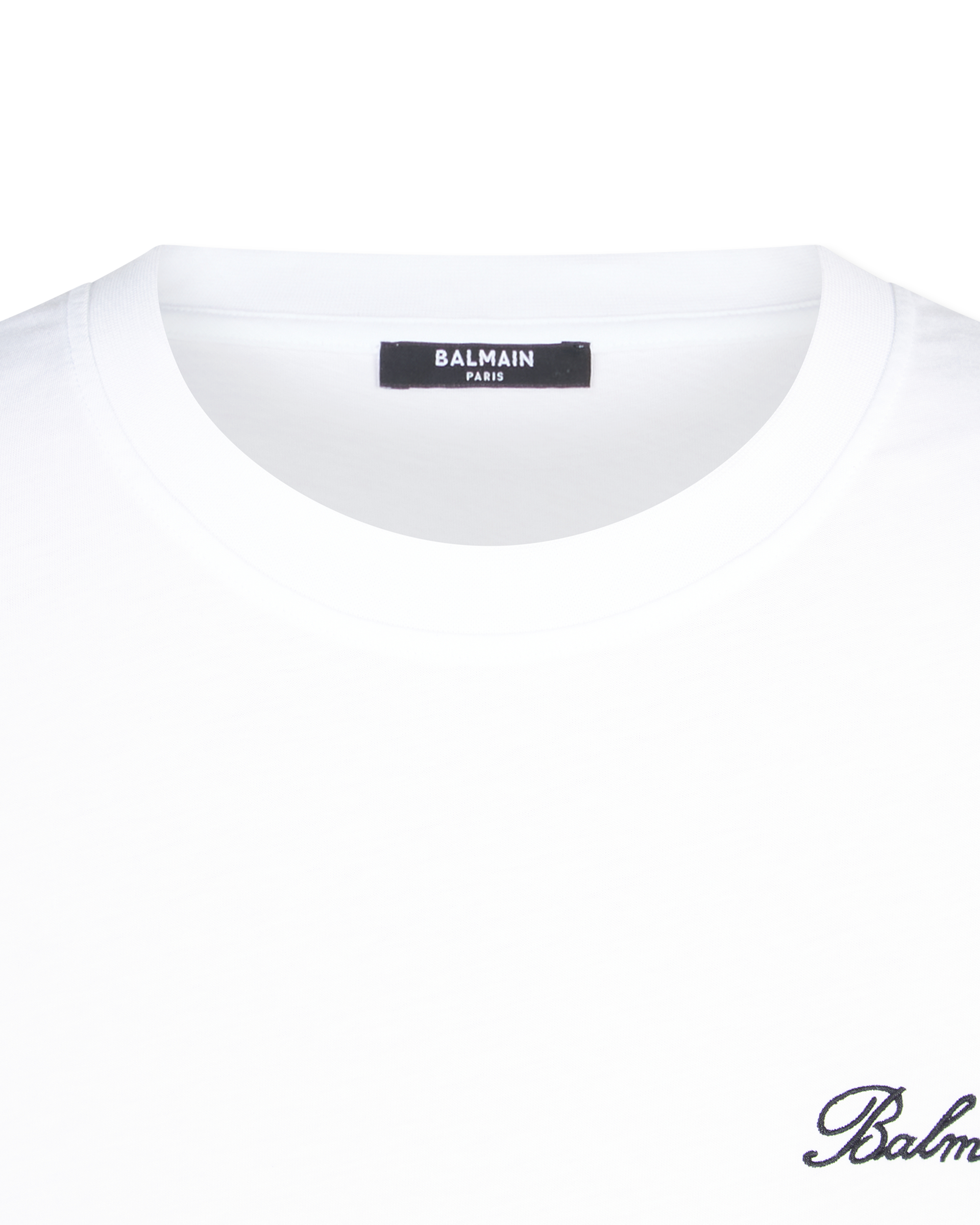Embroidered Balmain Signature T-Shirt