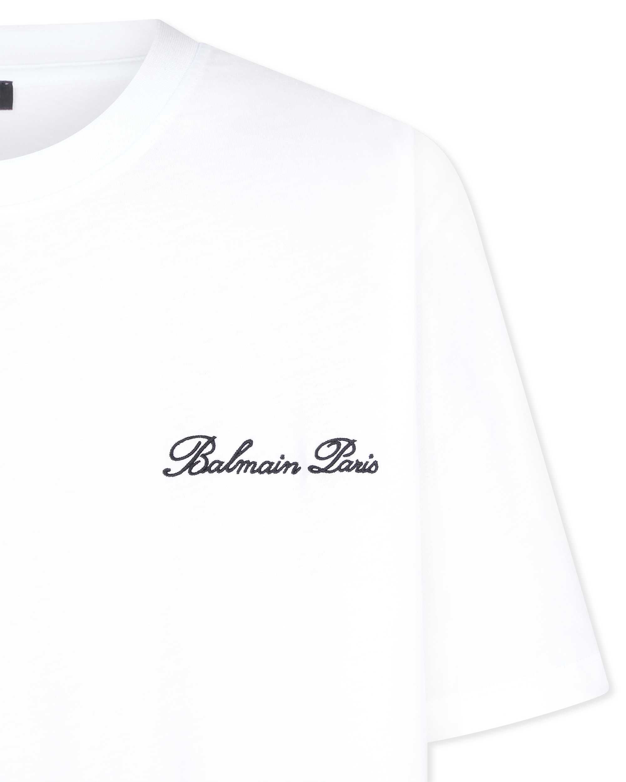 Embroidered Balmain Signature T-Shirt