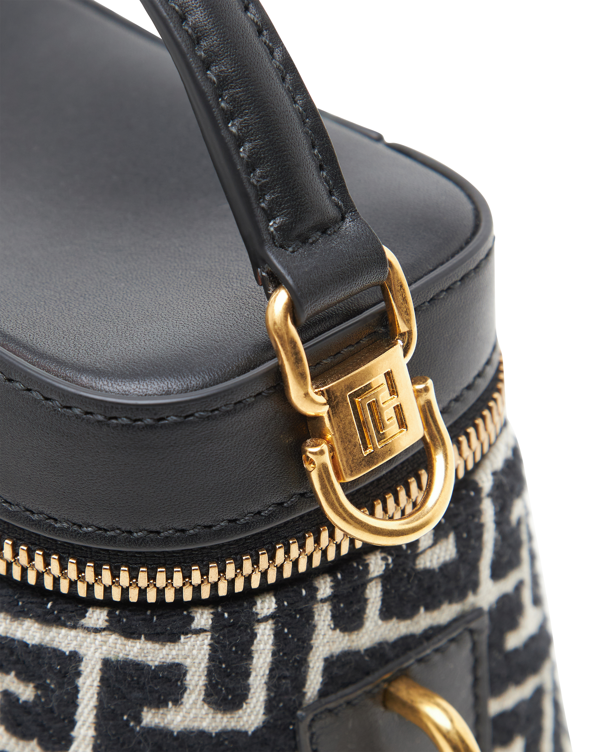 Monogrammed Jacquard Pulse Vanity Bag