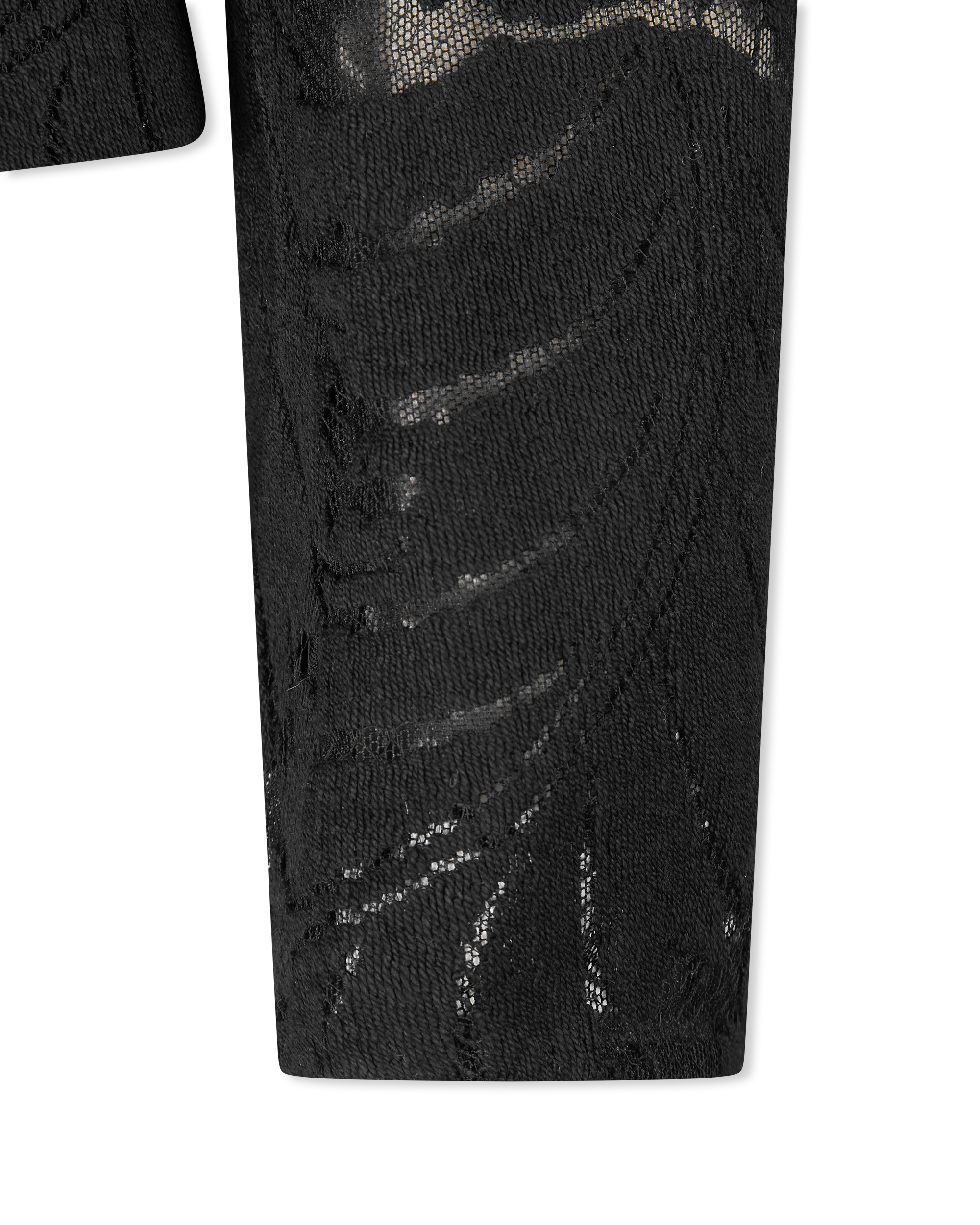 1-Button Fitted Lace Jacket