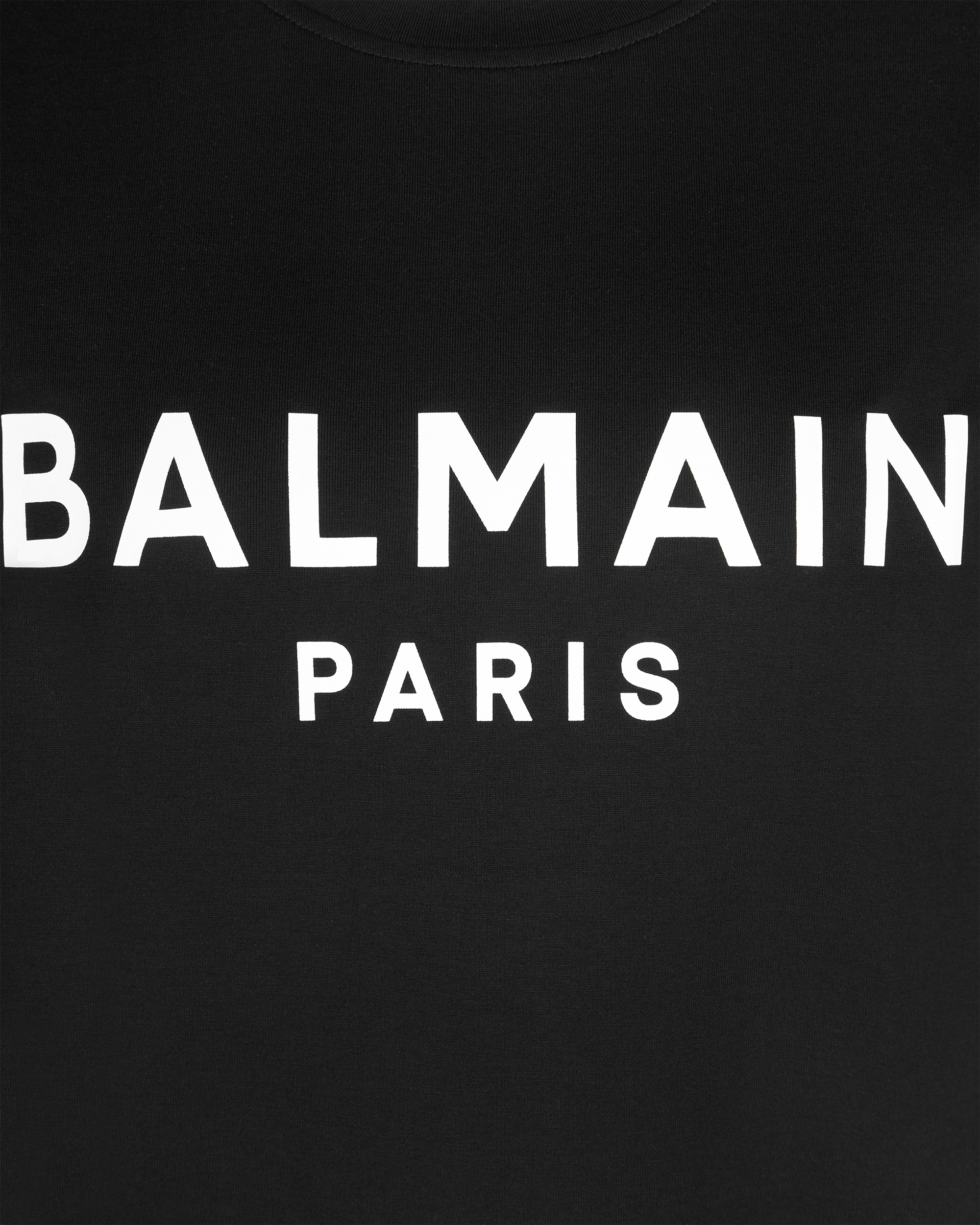 3-Button Balmain Paris Print T-Shirt