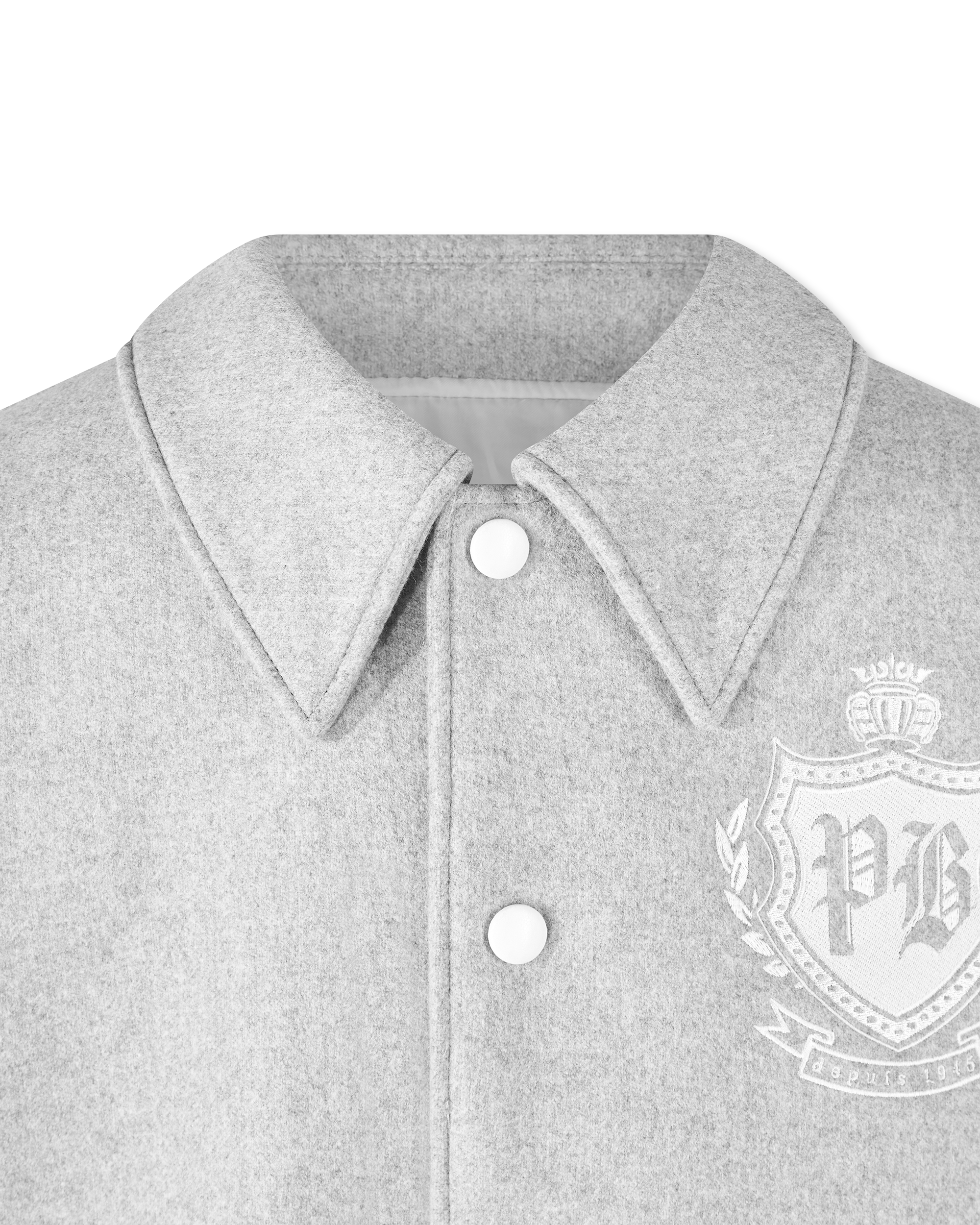 Two-Tone Wool Varsity jacket