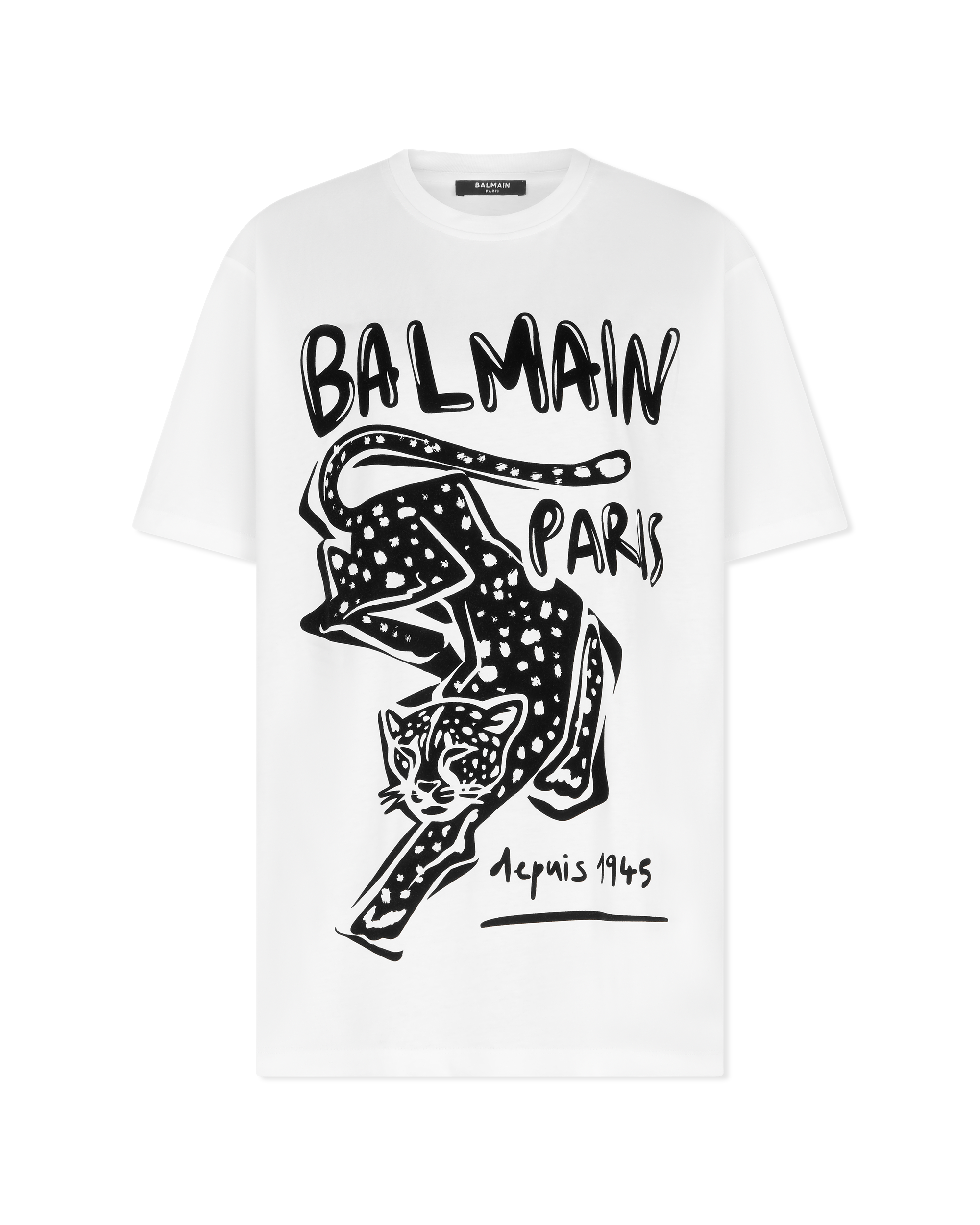 Balmain Paris Leopard T-Shirt