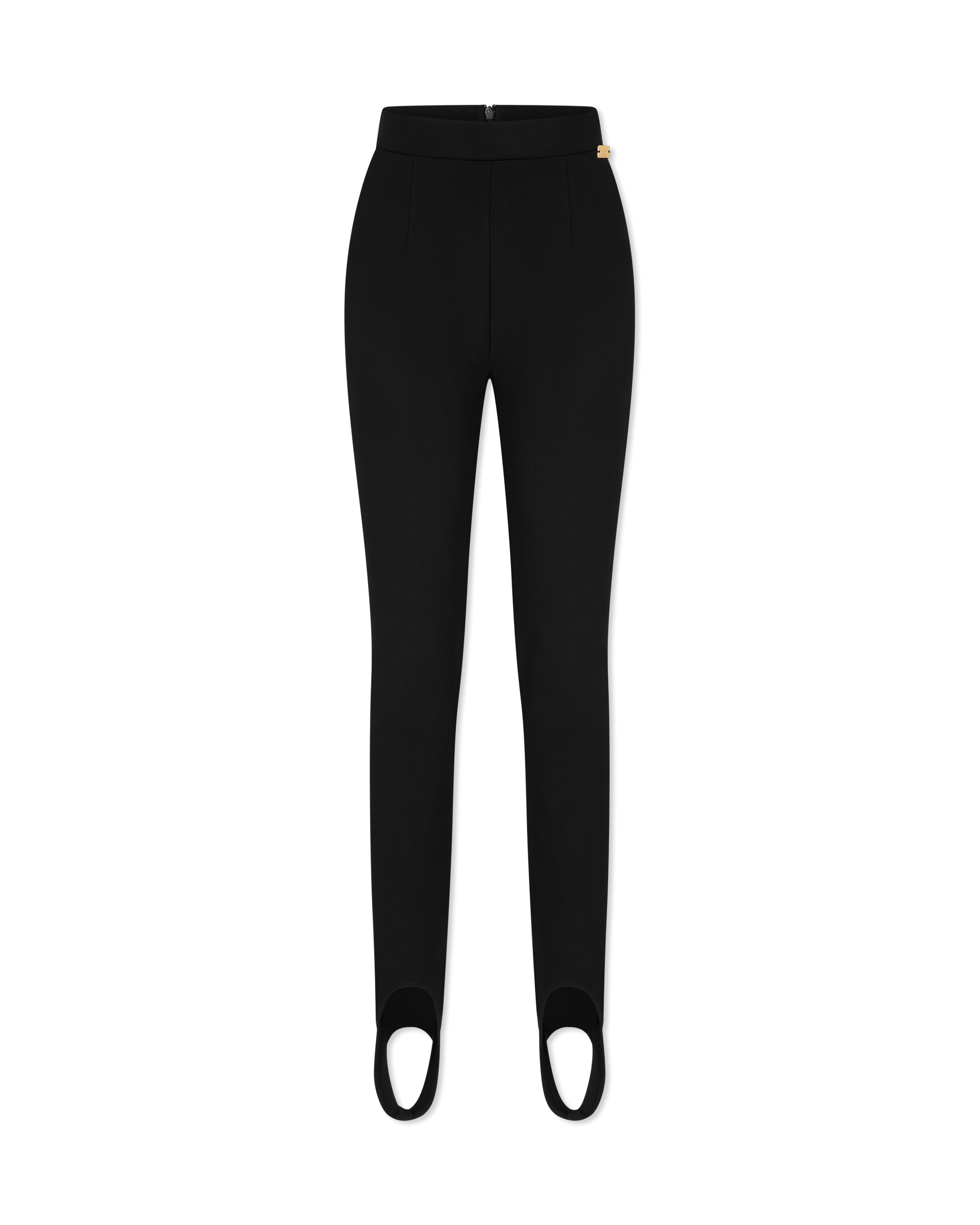 Zippered Jersey Stirrup Leggings