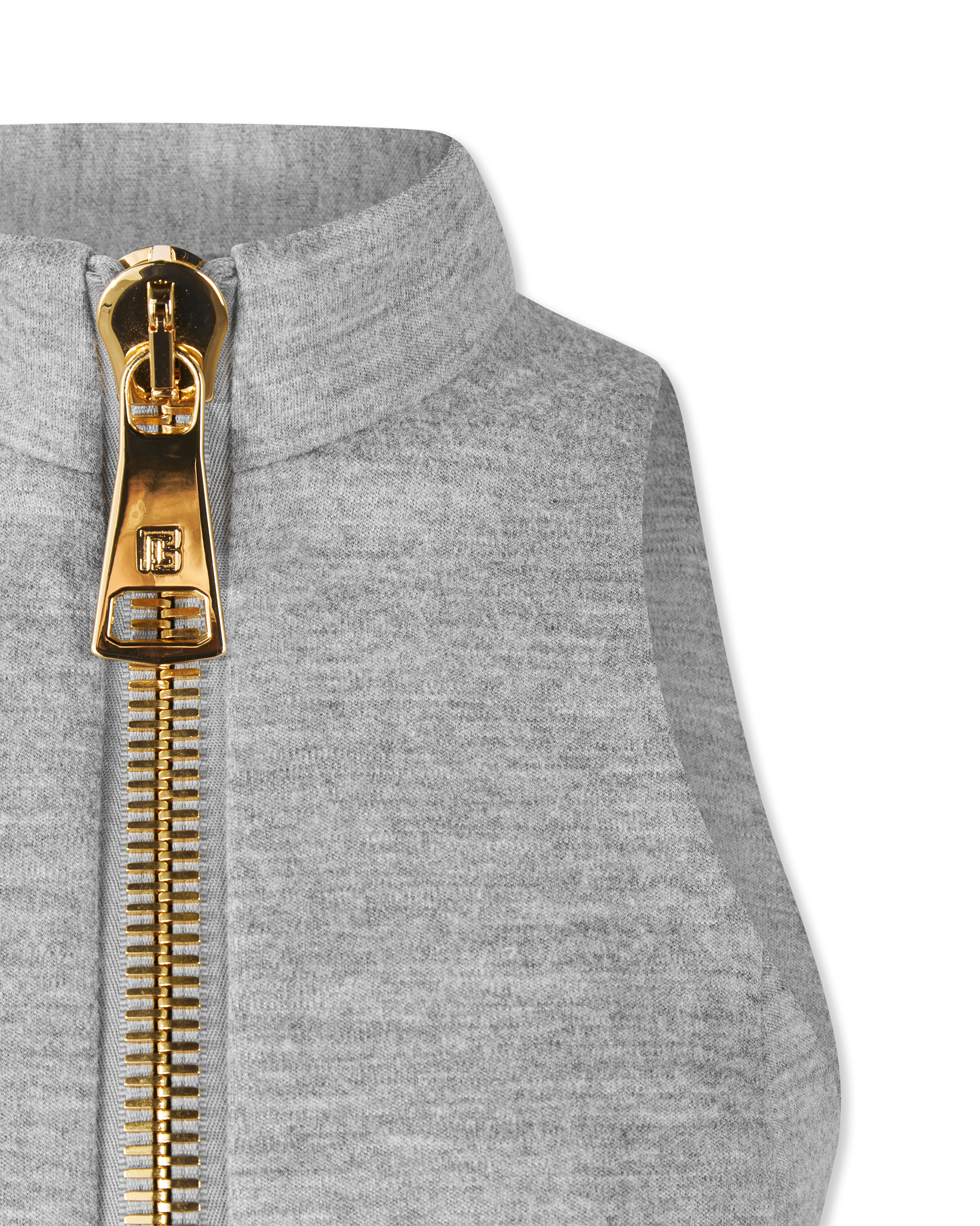 Halterneck Zipped Knit Top