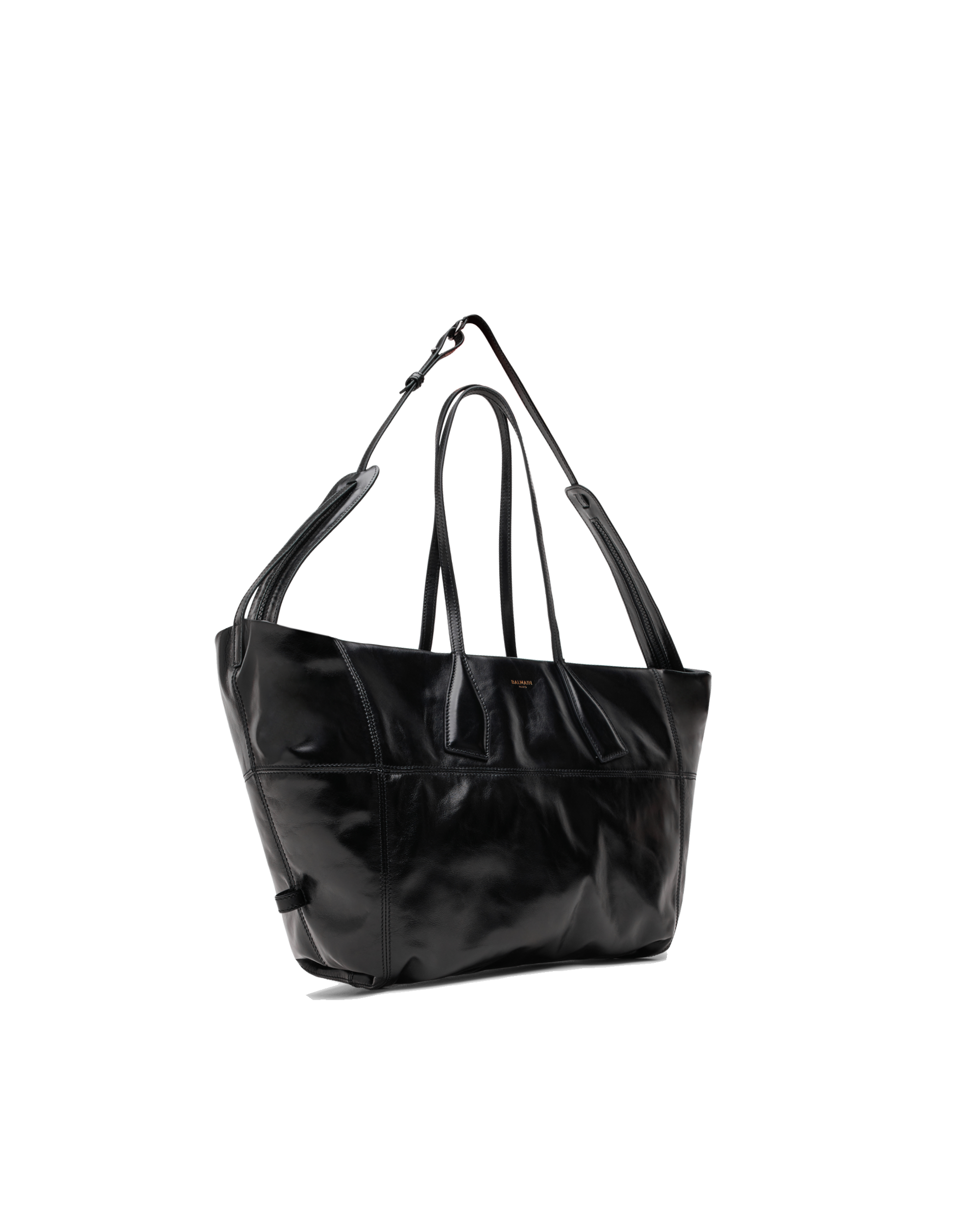 Track Zips Calfskin Tote Bag