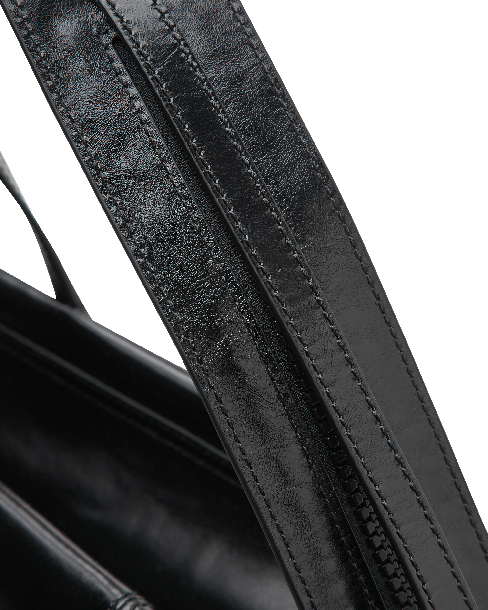 Track Zips Calfskin Tote Bag