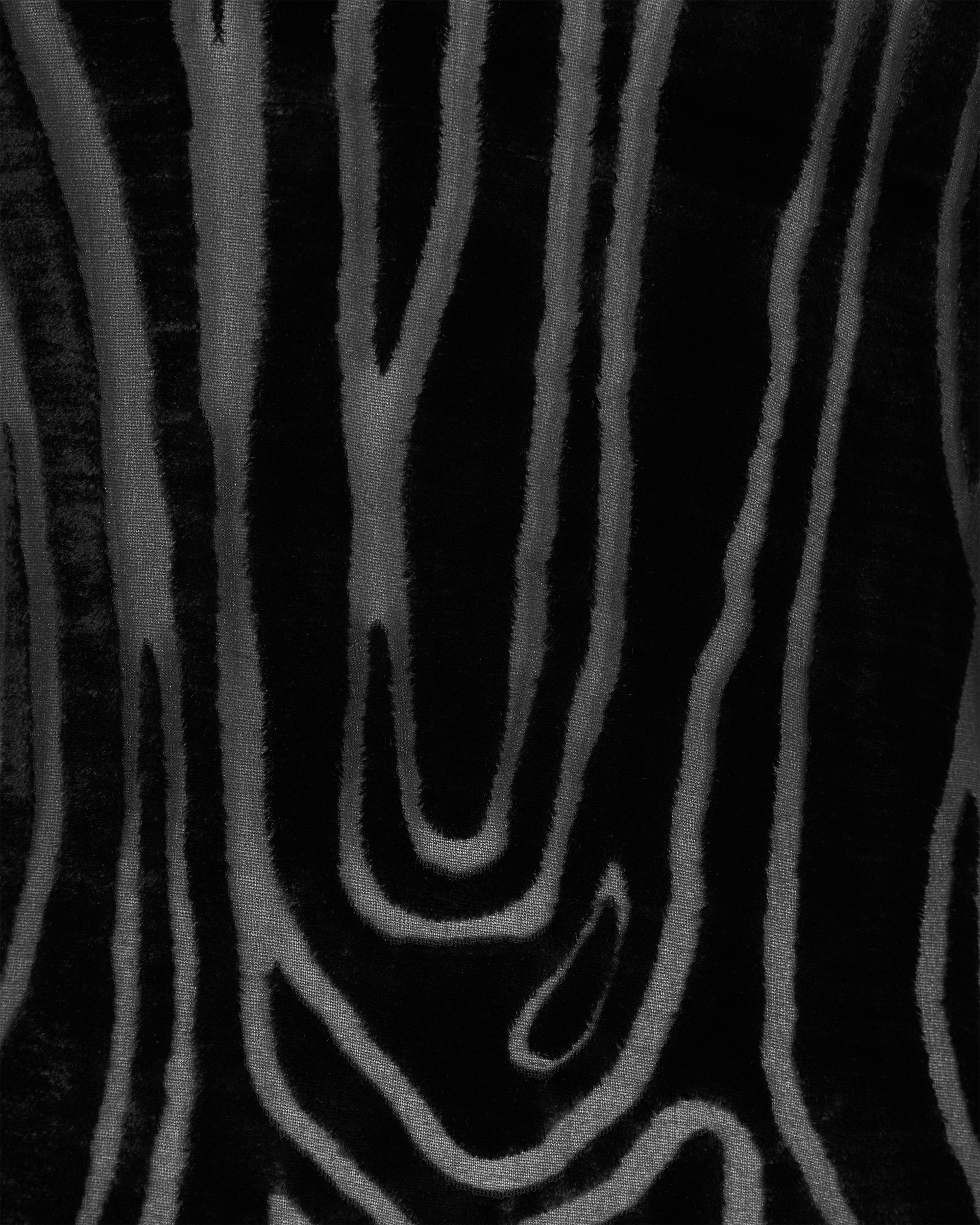 Zebra-Print Velvet Dress