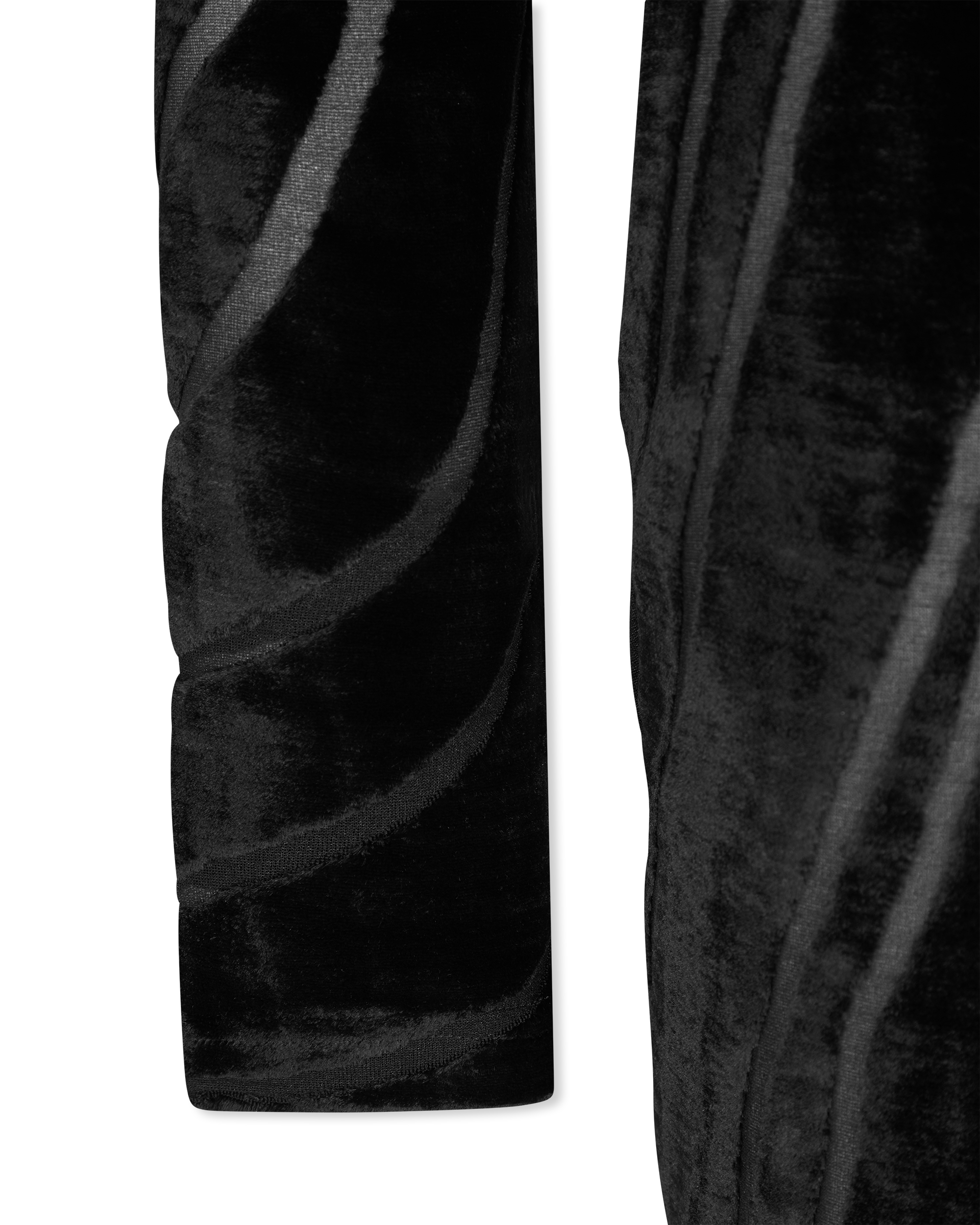 Zebra-Print Velvet Dress