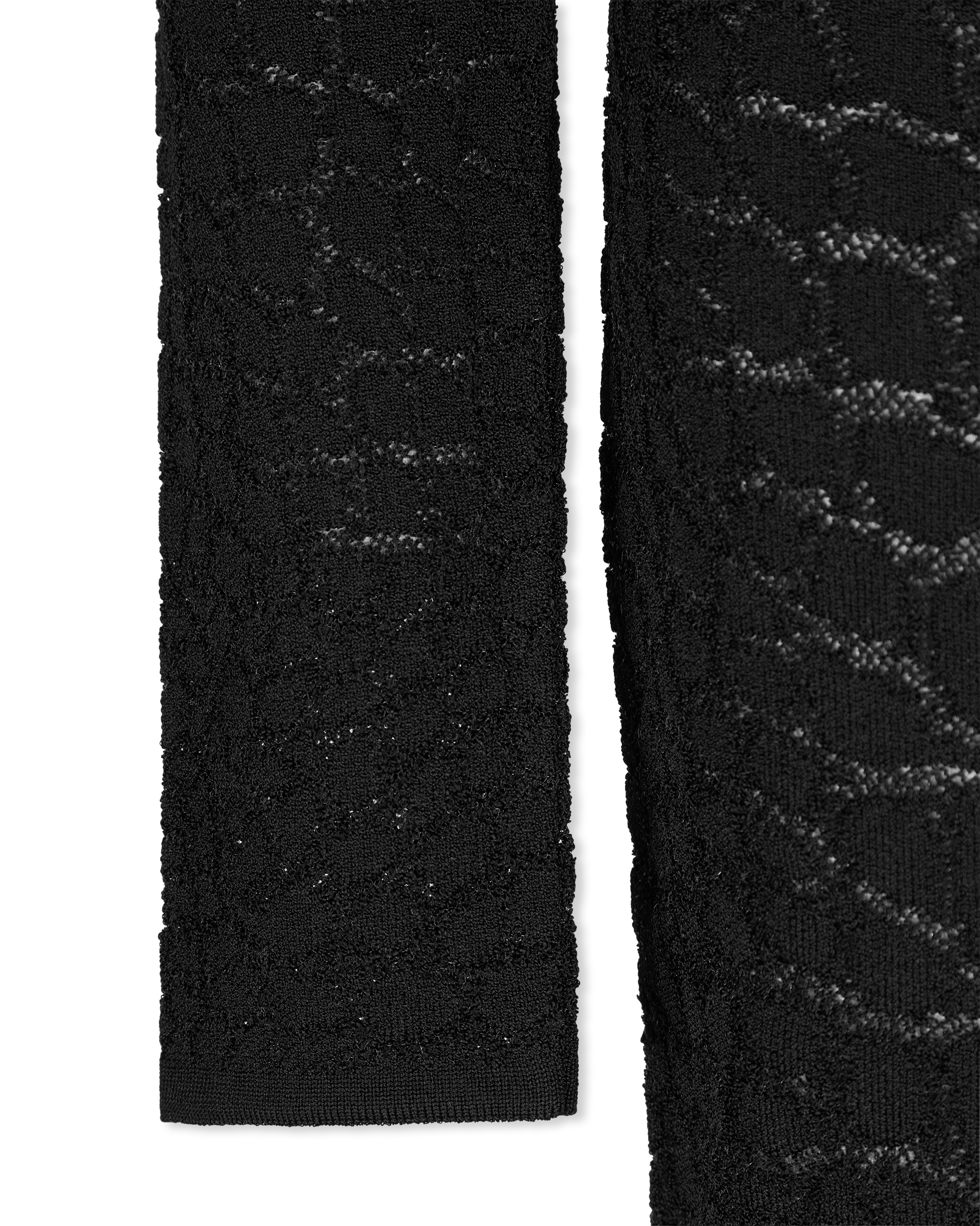 Croc-Effect Knit Open-Back Maxi Dress