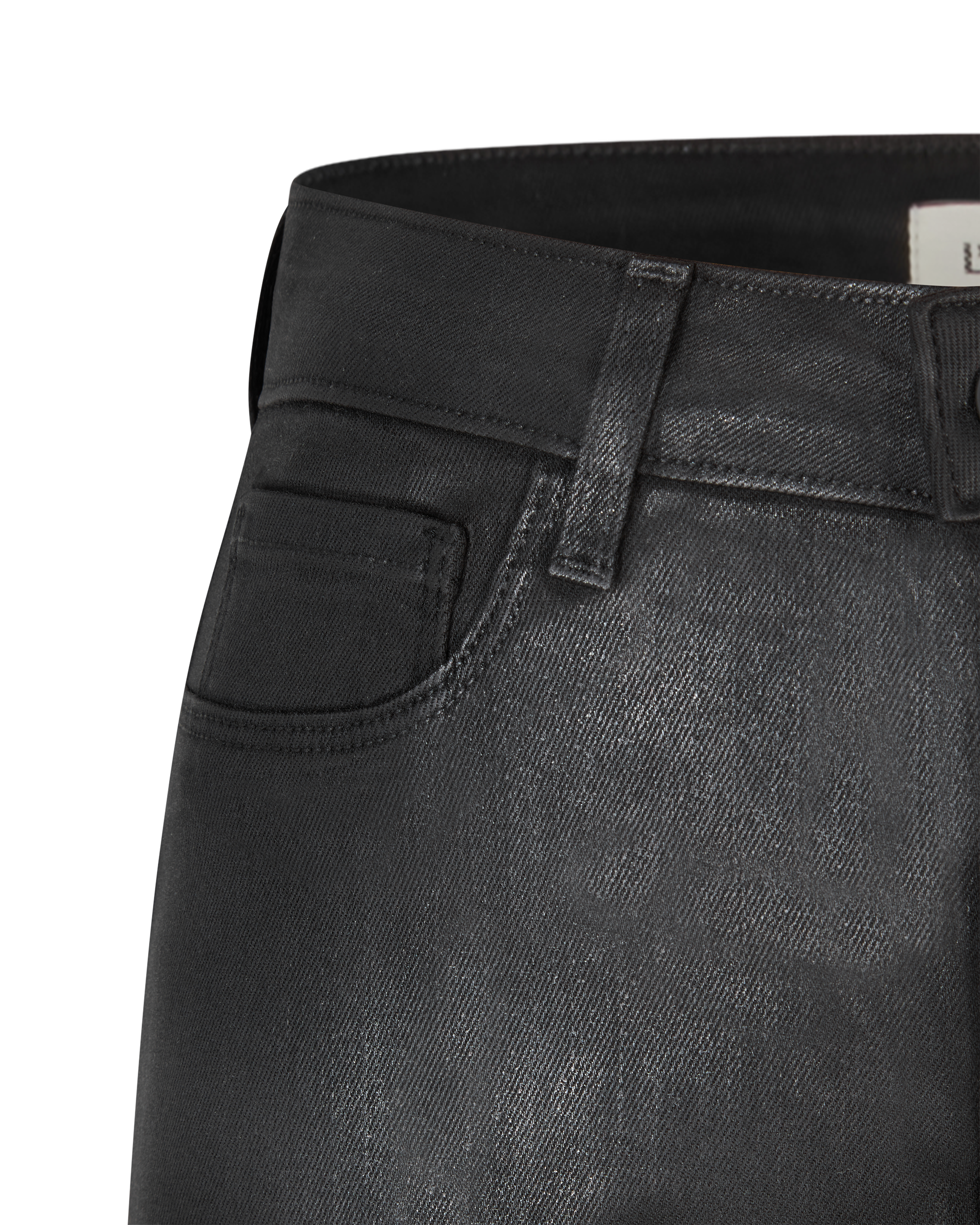 Clayton Coated Wide-Leg Jean