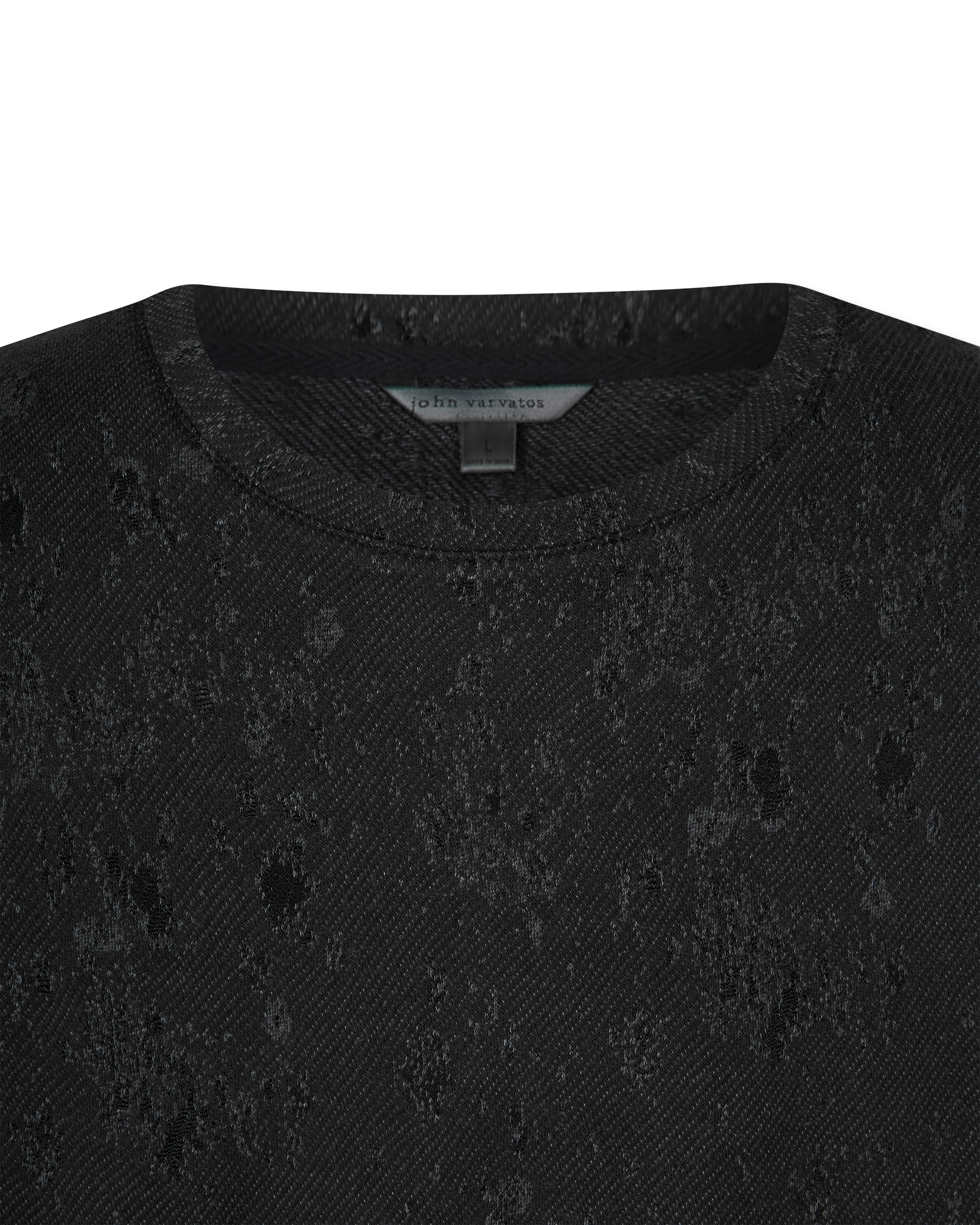 Tecture Jacquard Crewneck Sweater