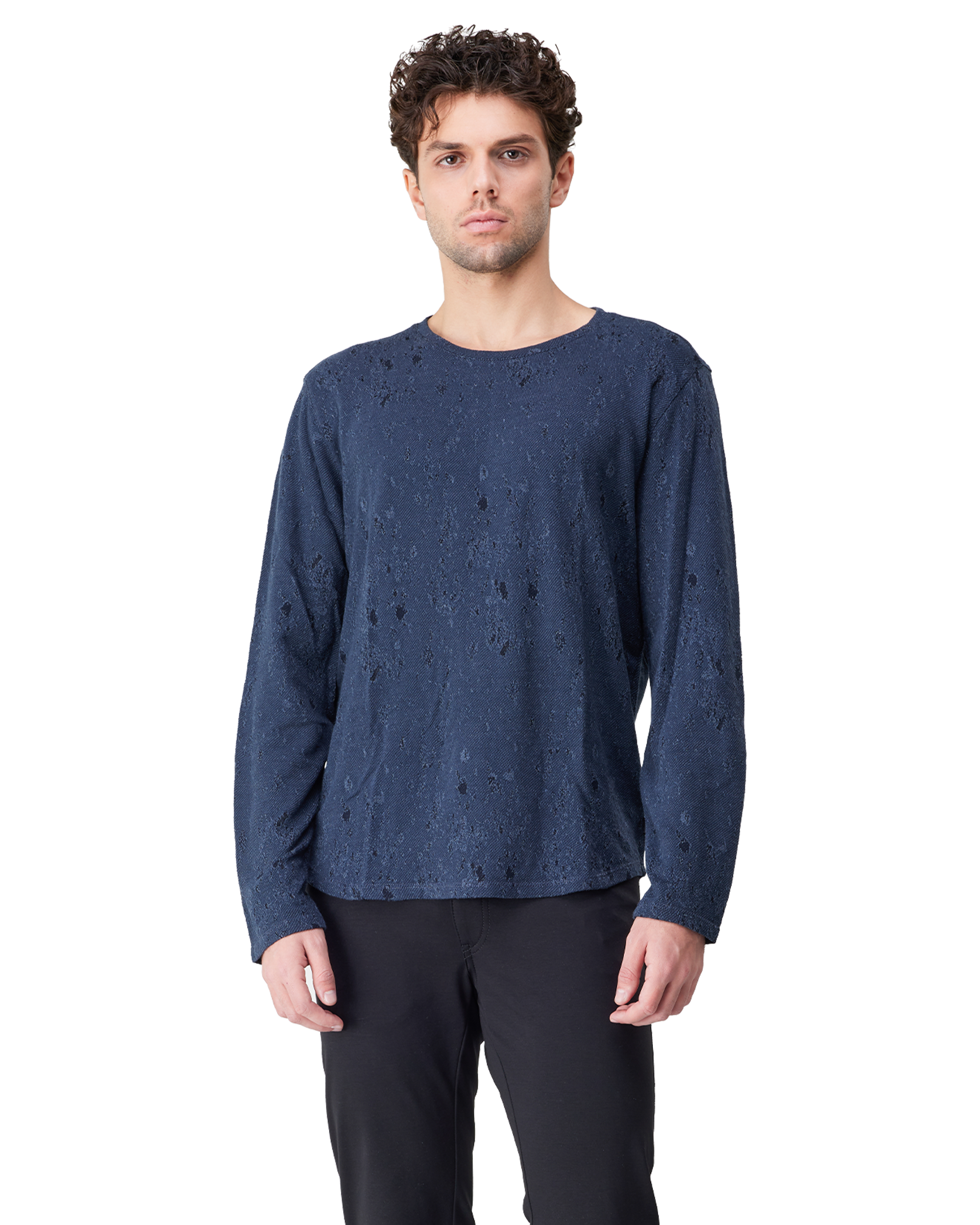 Tecture Jacquard Crewneck Sweater