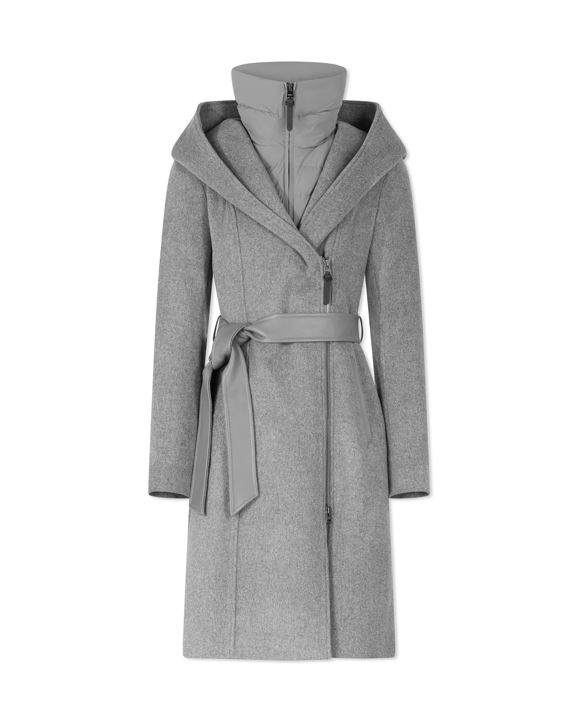 SHIA-SLB 2-in-1 Double-Face Wool Coat