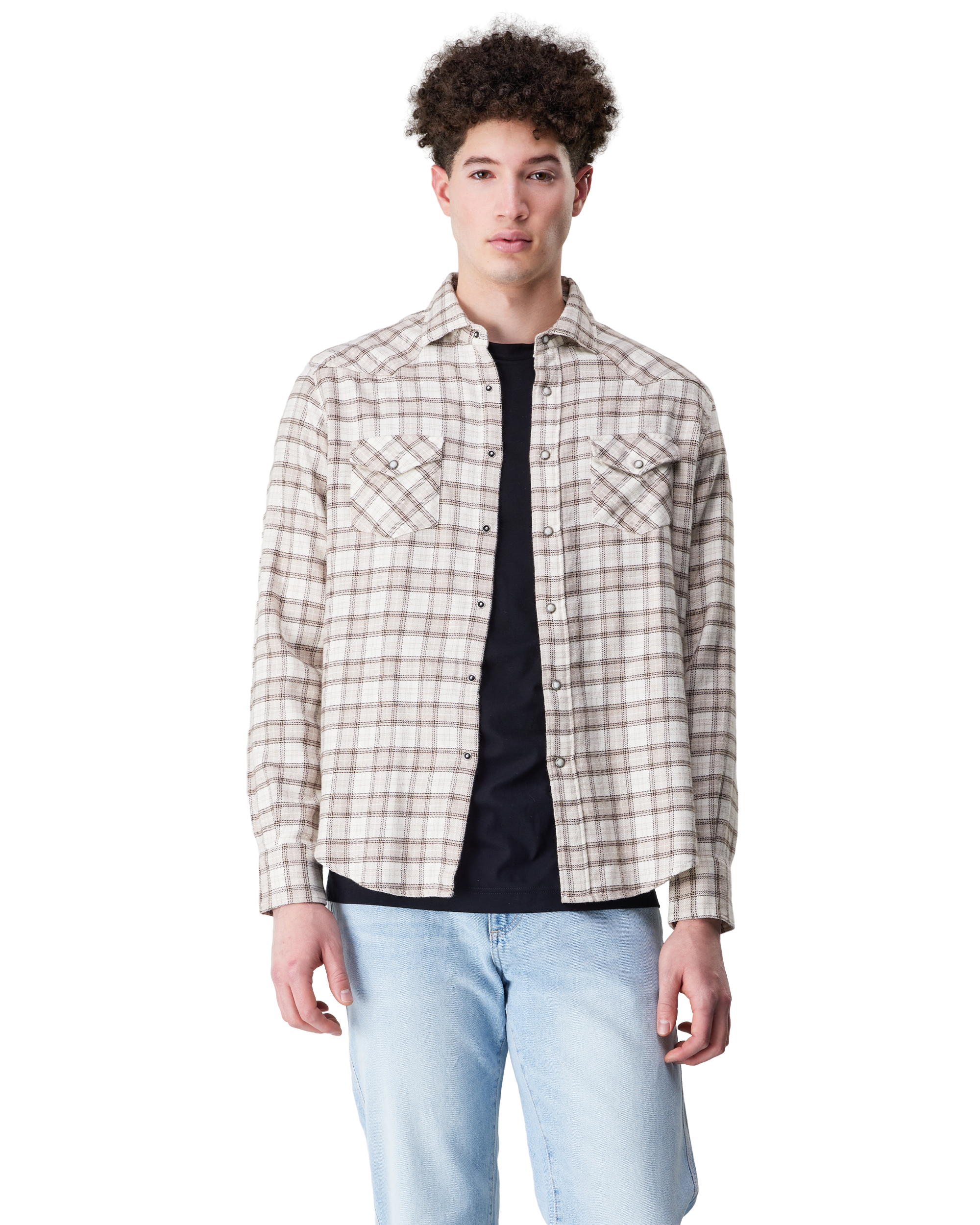 Mélange Cotton Sport Shirt